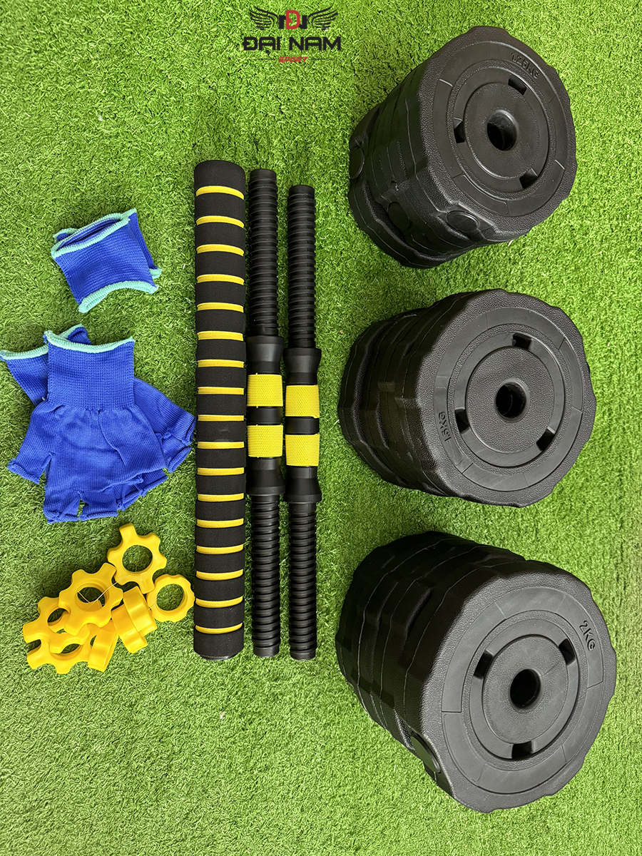 Mô tả Bộ Tạ Đa Năng 40kg Lắp Ghép Điều Chỉnh 5 Trong 1 Chính Hãng Đại Nam Sport + Tặng Găng Tay Và Kìm Bóp - 2