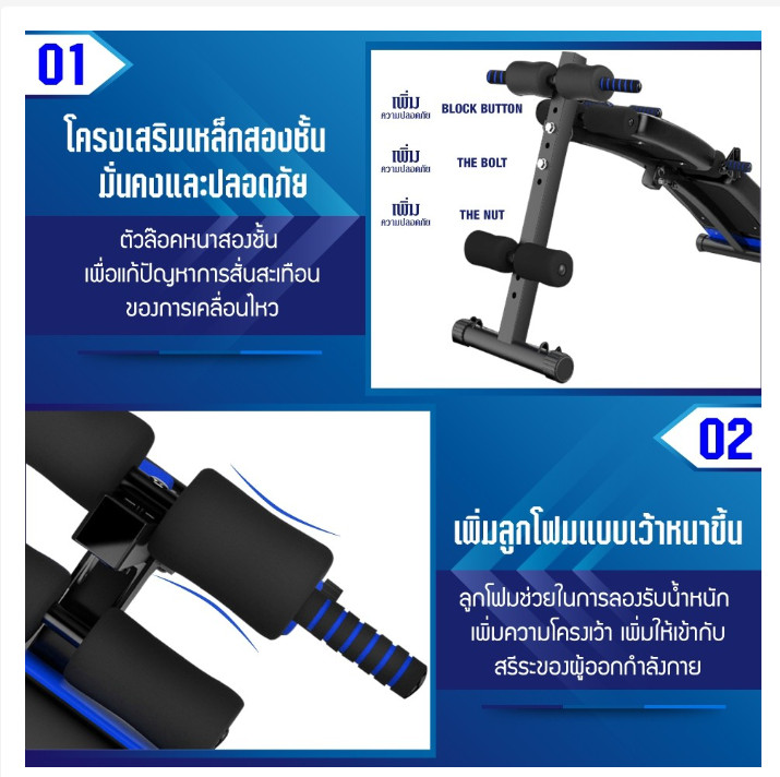 Mô tả Ghế tập bụng đa chức năng SU118 Thiết bị tập thể dục tại nhà có thể gấp gọn - 2