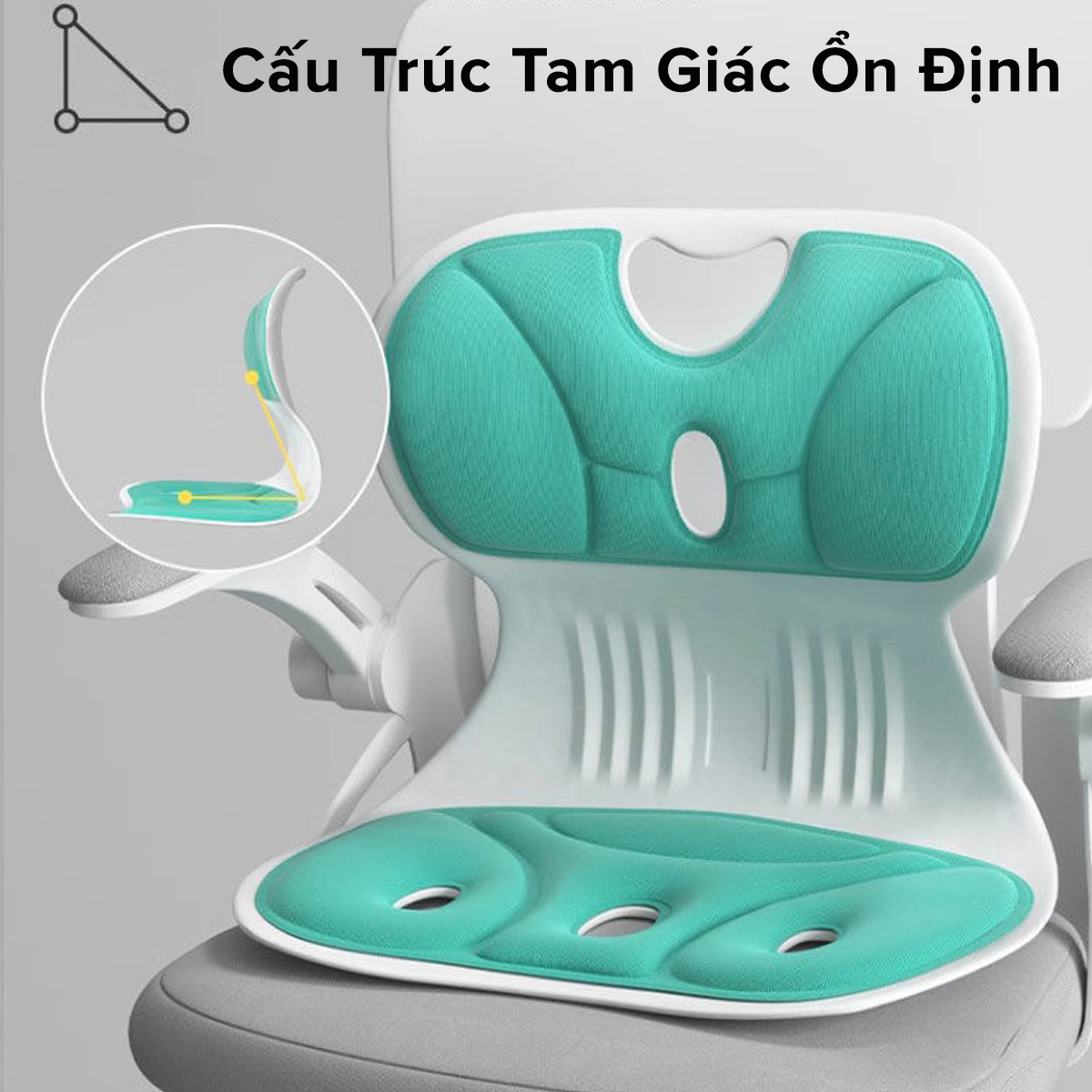 Mô tả Ghế Công Thái Học Chống Gù Lưng, Ghế Văn Phòng Giúp Ngồi Thẳng Lưng Phù Hợp Trẻ Em Sinh Viên Người Làm Việc Hãng Amalife - 2