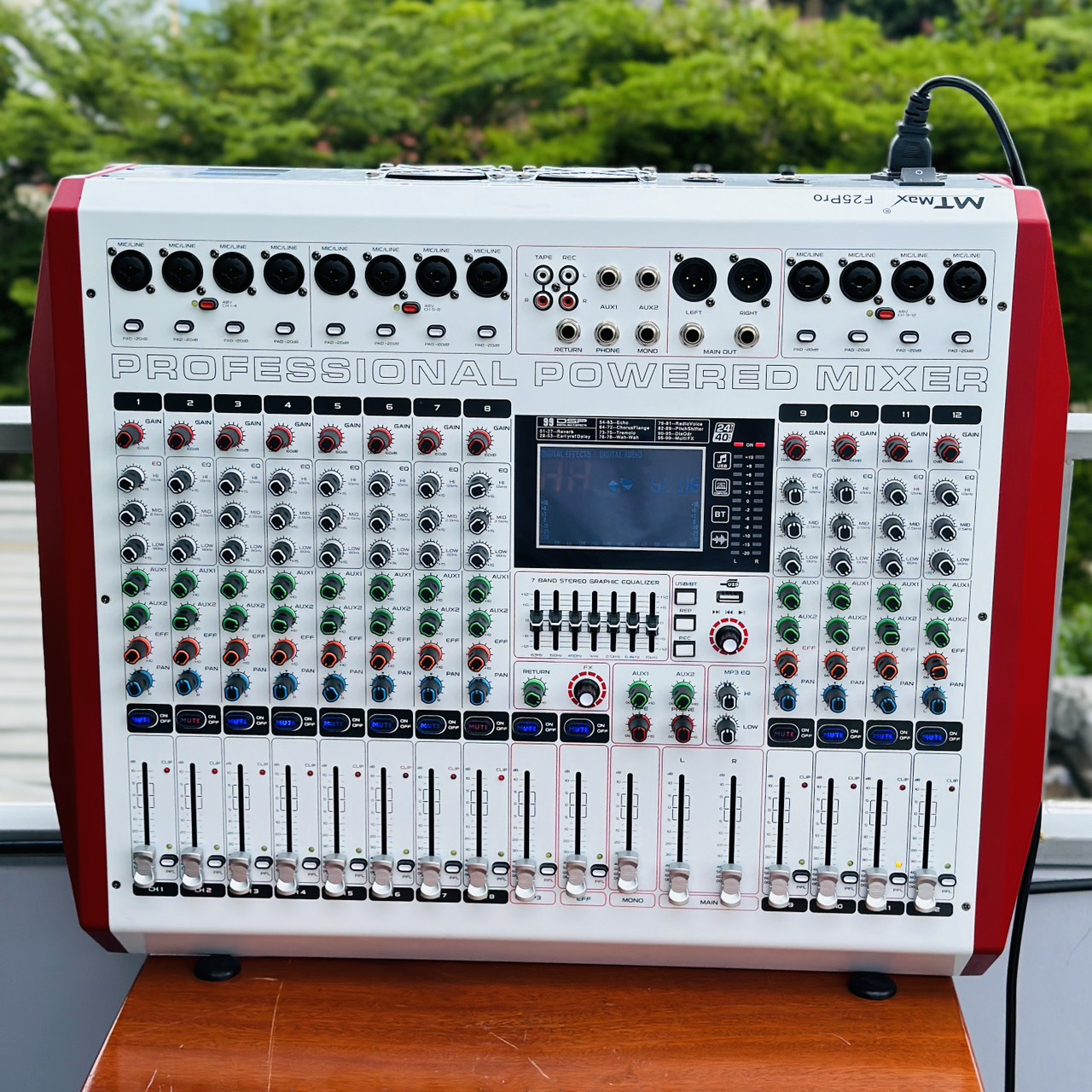 Mixer Cao Cấp MTMAX F25Pro 12 Đường Line Công Suất 950W + 950W 7 Band