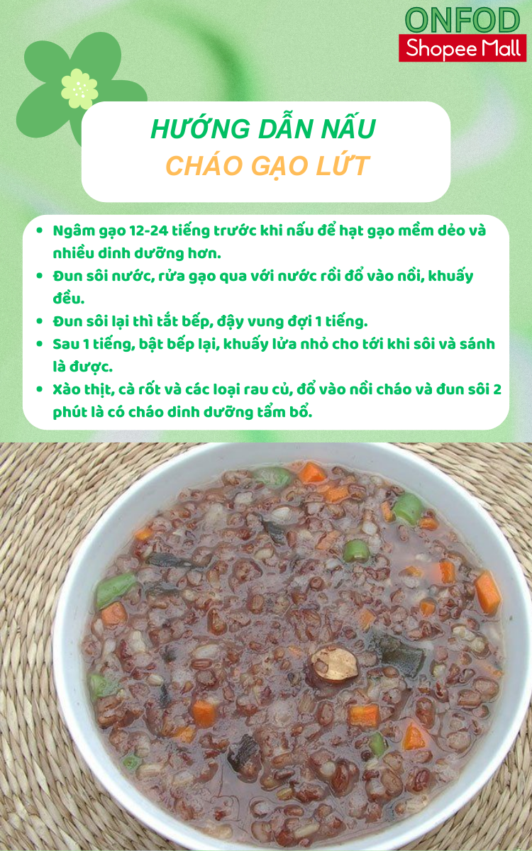 Mô tả Gạo lứt đen hữu cơ ăn kiêng giảm cân healthy eatclean thực dưỡng 500g 1kg - onfod - 2