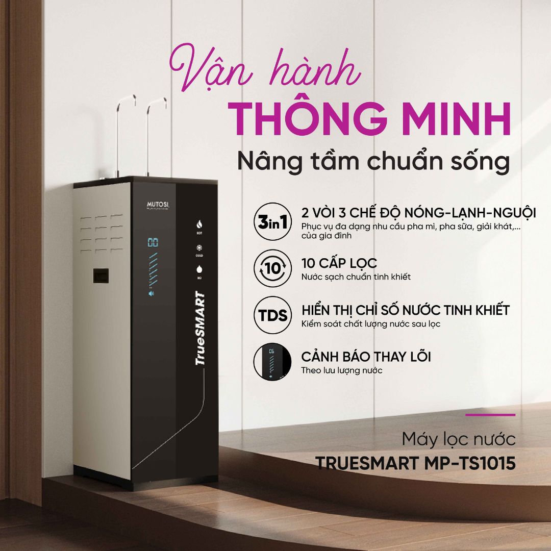 [ Miễn phí lắp đặt ] Máy lọc nước cảnh báo thông minh TrueSMART MP ...