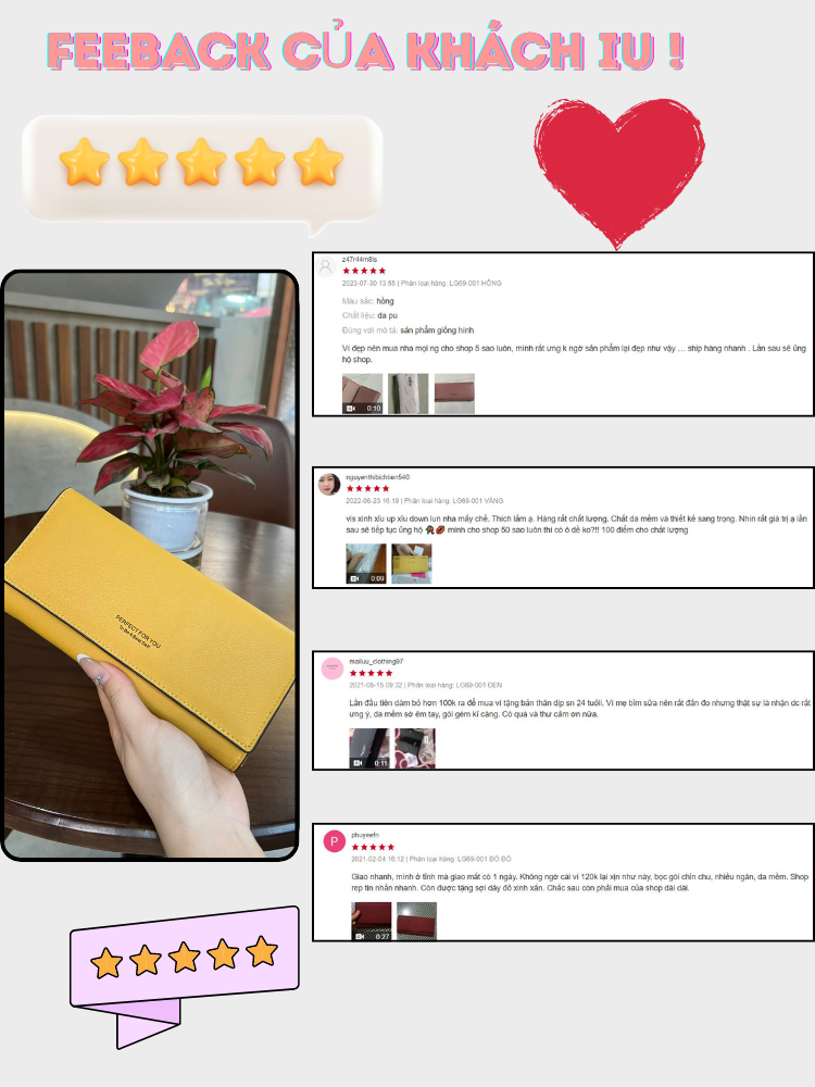 Ví Nữ Dài Cầm Tay PERFECT FOR YOU PFY02 - Hình ảnh 2