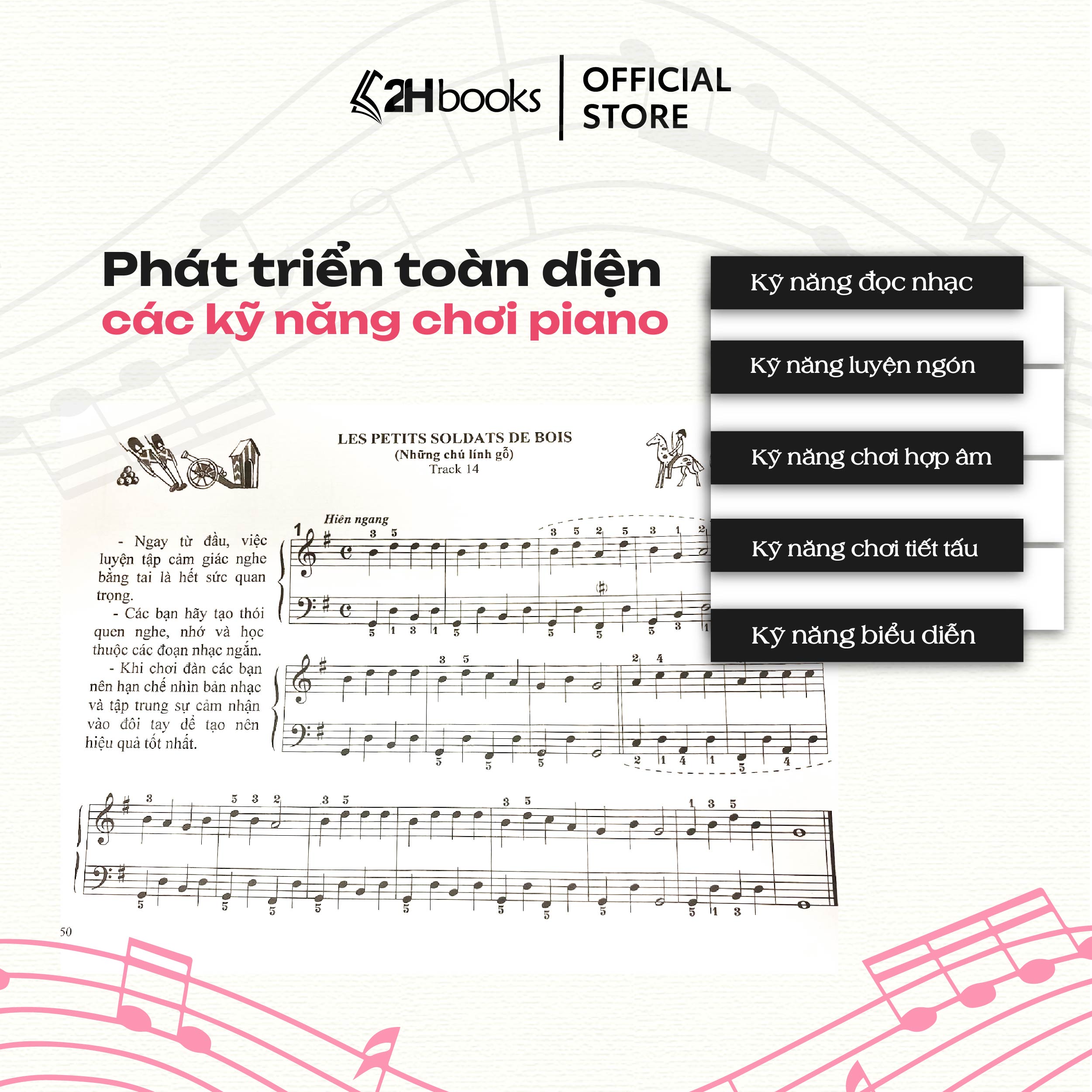 Sách Piano Methode Rose Phương Pháp Hồng, Sách học piano cơ bản, Giáo ...
