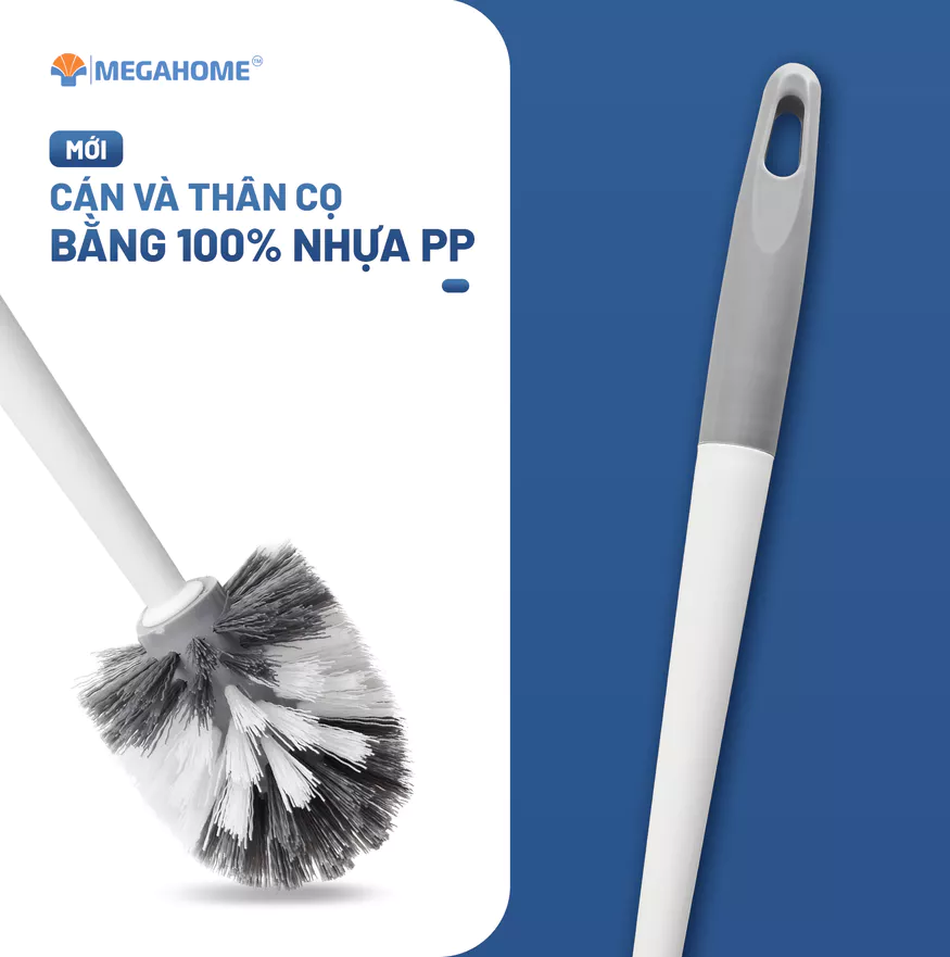 Cọ toilet đầu tròn nhựa