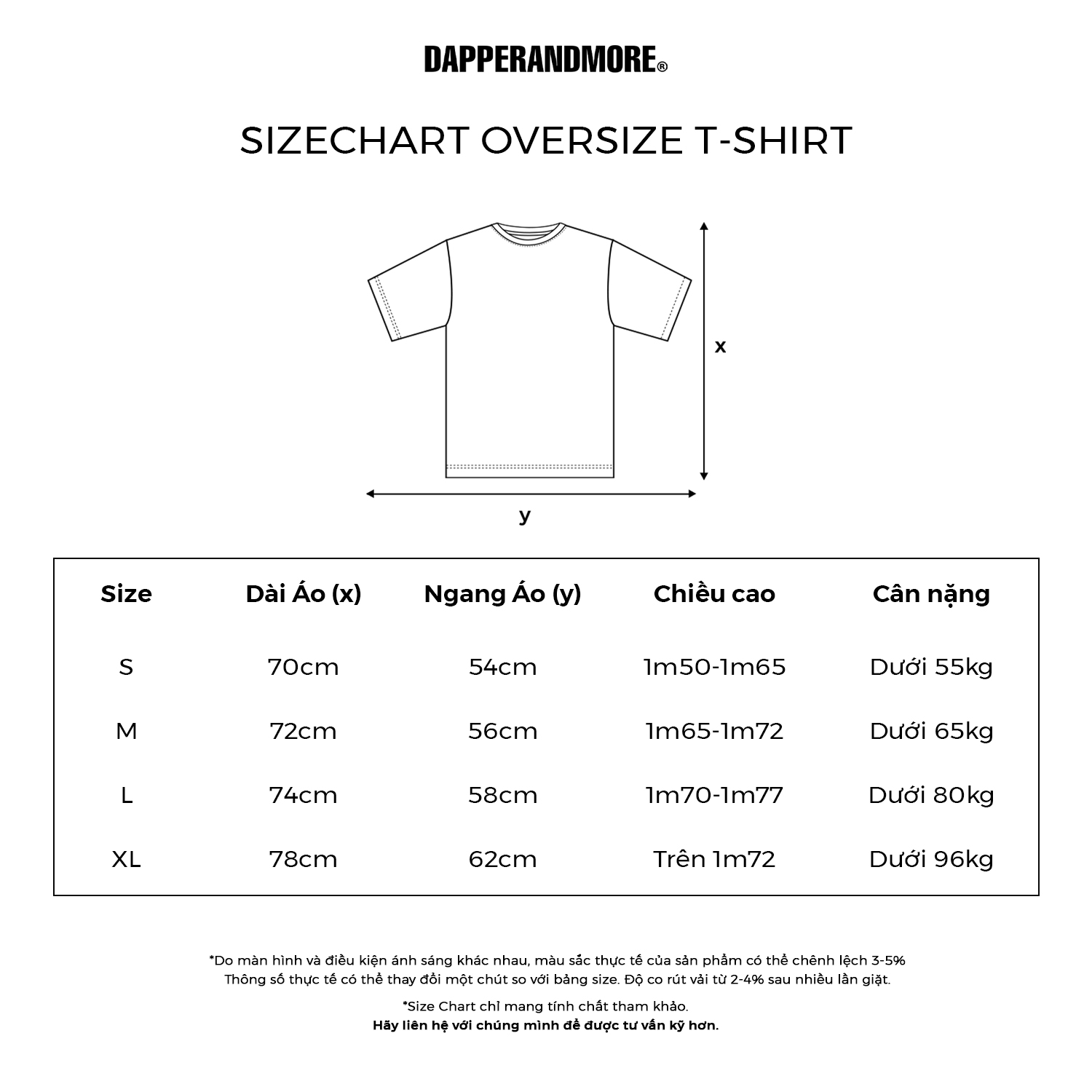 Mô tả Áo Thun Unisex DAPPERANDMORE Paradise Form Rộng Oversize 100% Cotton 250GSM - White - 3