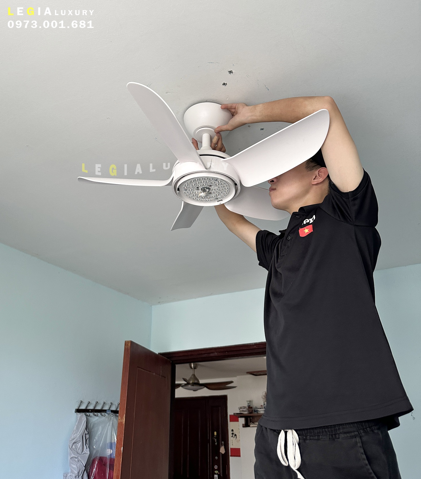 Mô tả Quạt Trần Mini Cao Cấp | Quạt Trần Chung Cư | Chạy Êm Không Tiếng Động , Tiêu Chuẩn CE xuất Châu Âu - 5