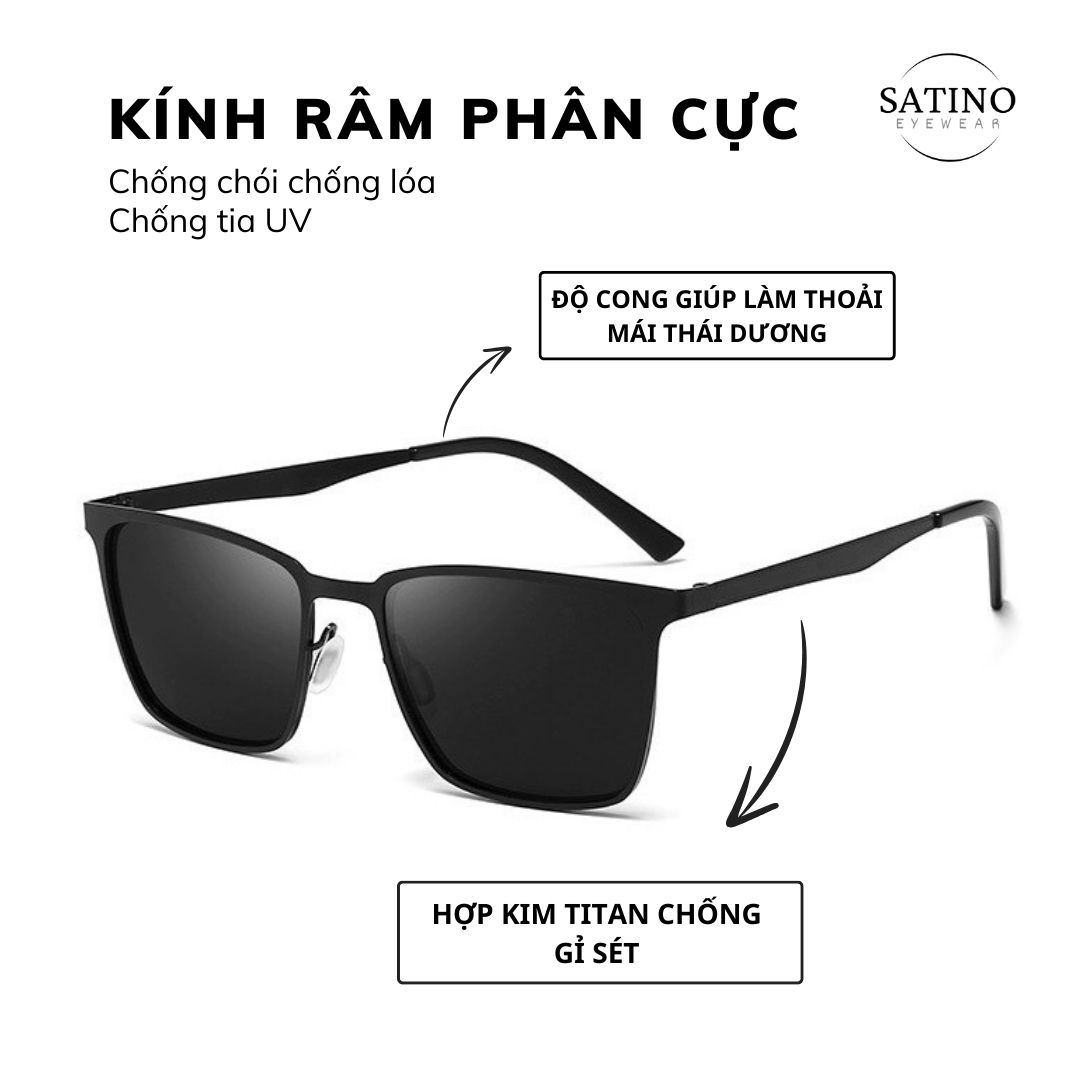 Kính râm phân cực nam SATINO mắt kính lái xe chống chói lóa mắt đèn xe ...
