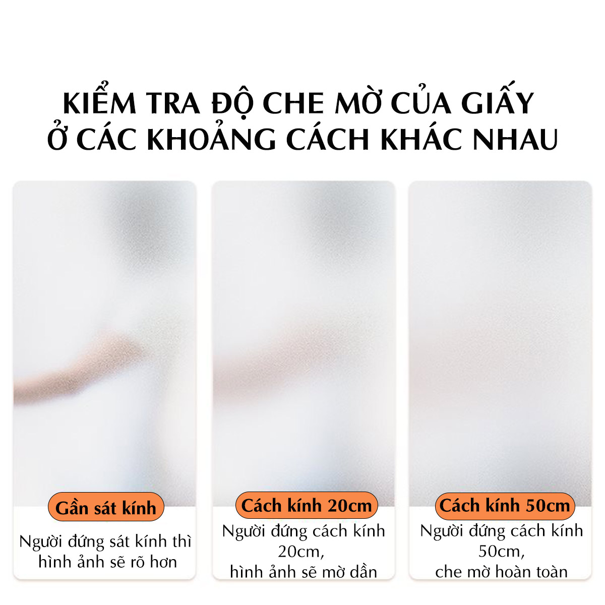 Độ che mờ của decal dán kính