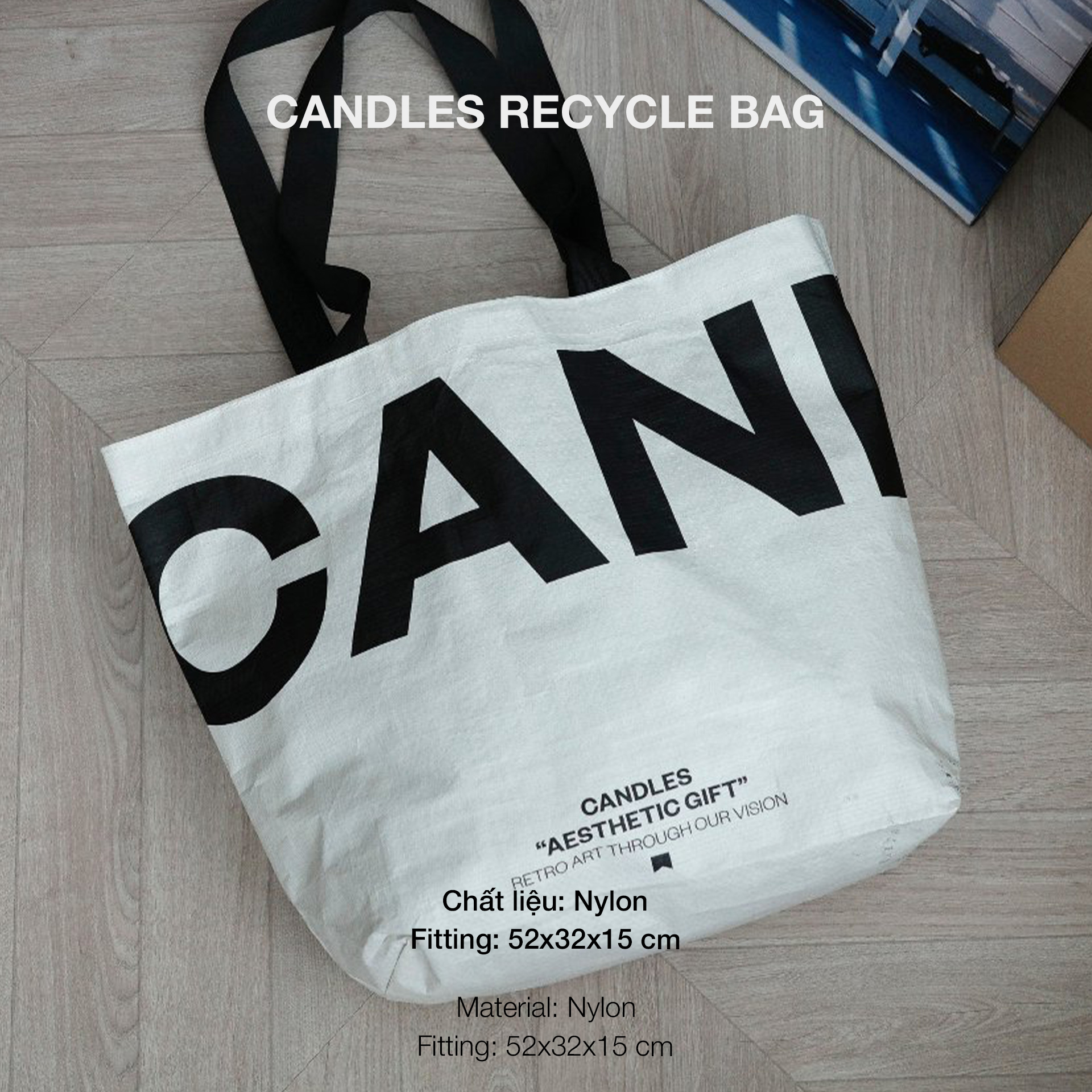 Mô tả Túi Tote Candles Recycle Unisex - 1