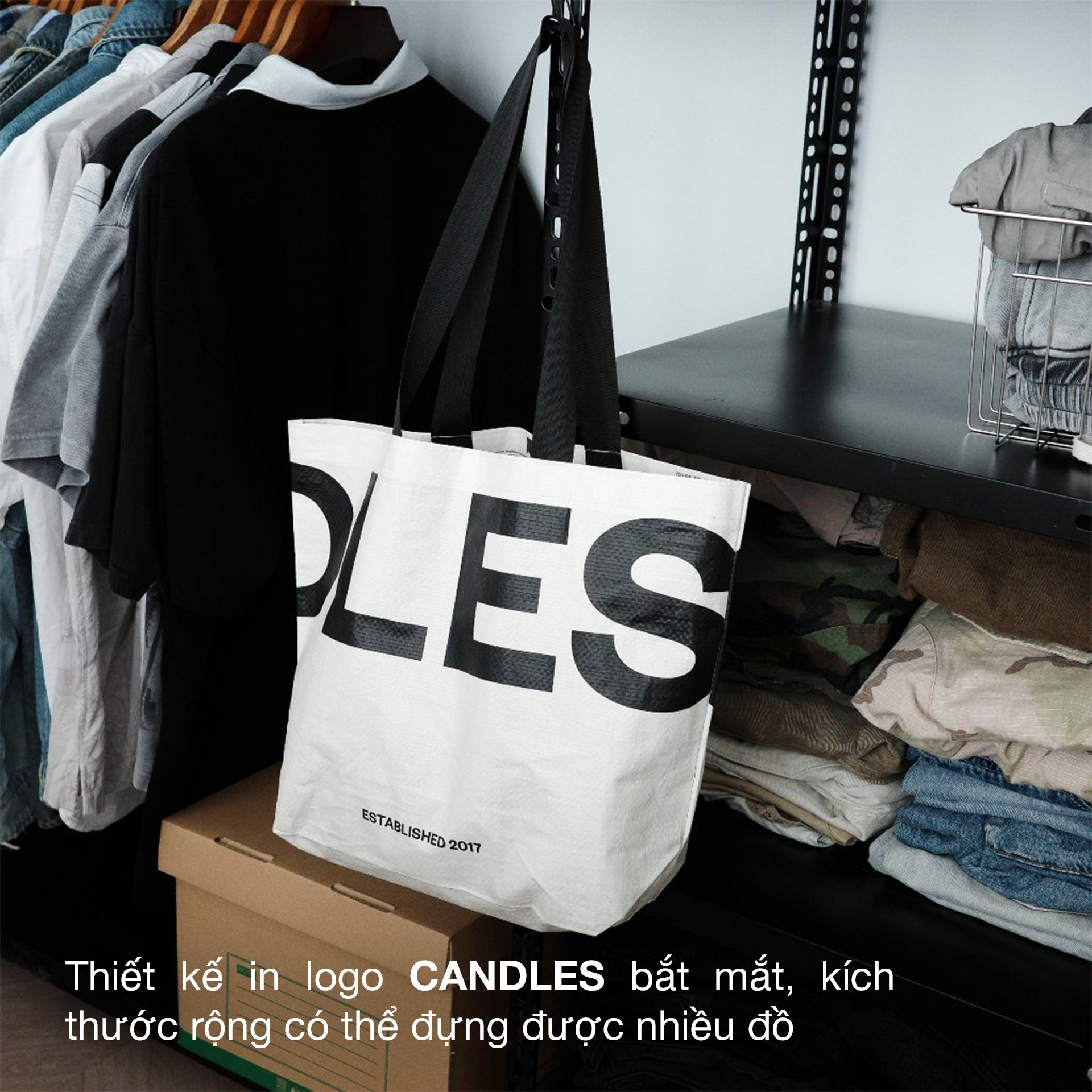 Mô tả Túi Tote Candles Recycle Unisex - 3