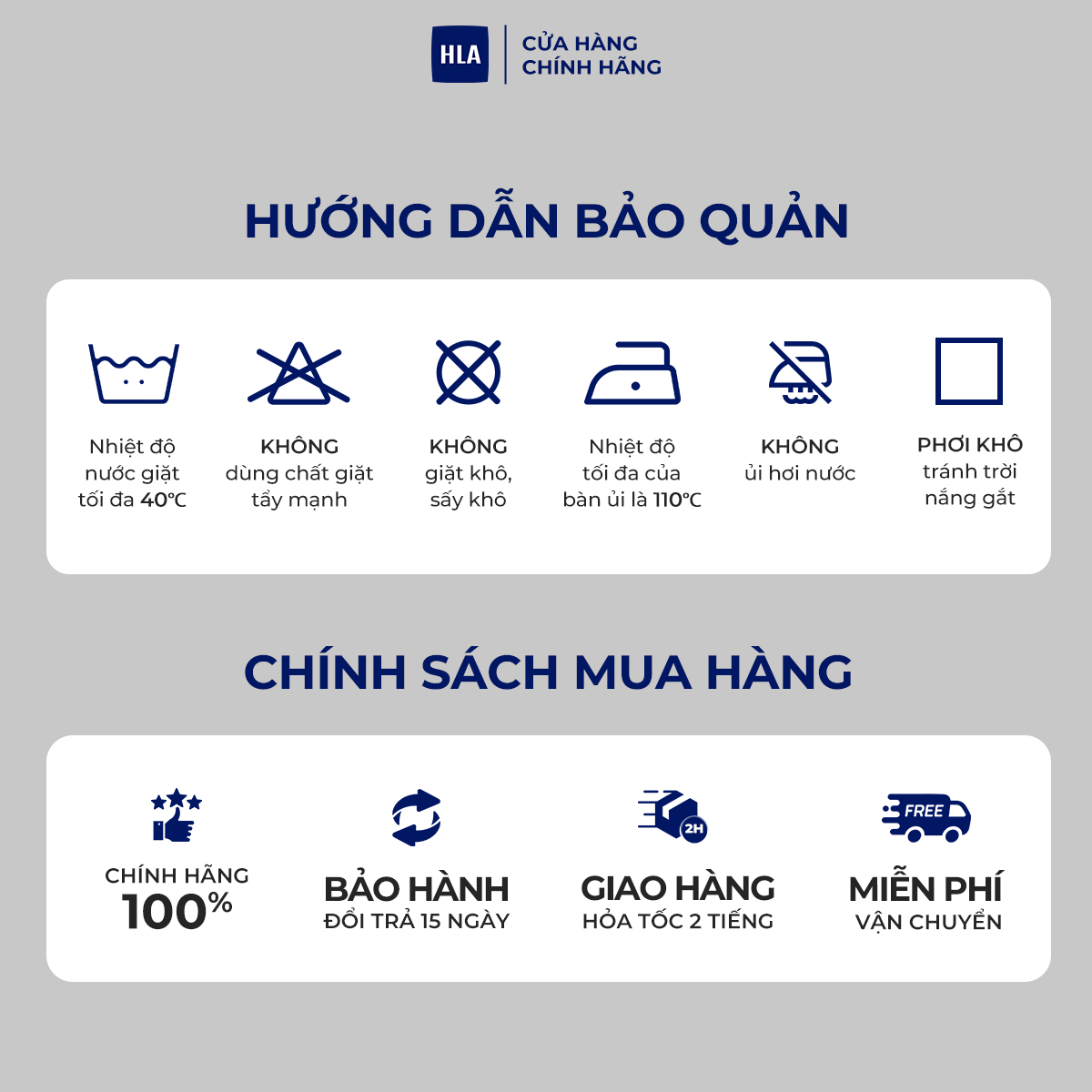Mô tả Áo thun nam HLA tay ngắn màu trắng logo thêu hoạ tiết chất liệu mát lạnh thoáng mát - 6