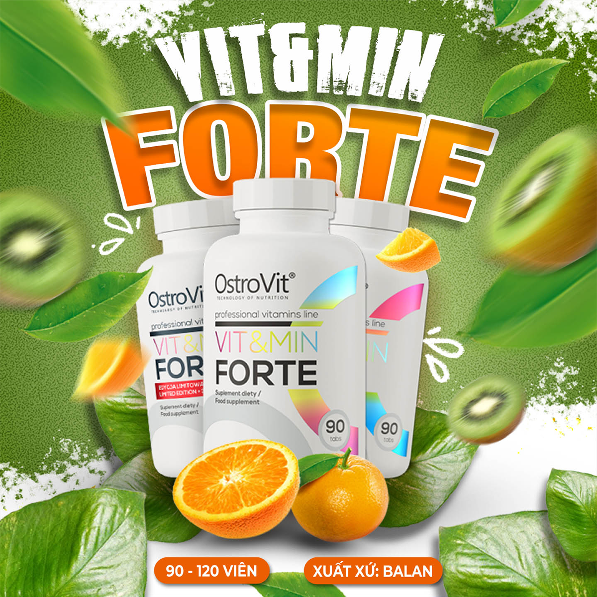 OstroVit VIT&MINT Forte (120 Viên) - Phuc Tran