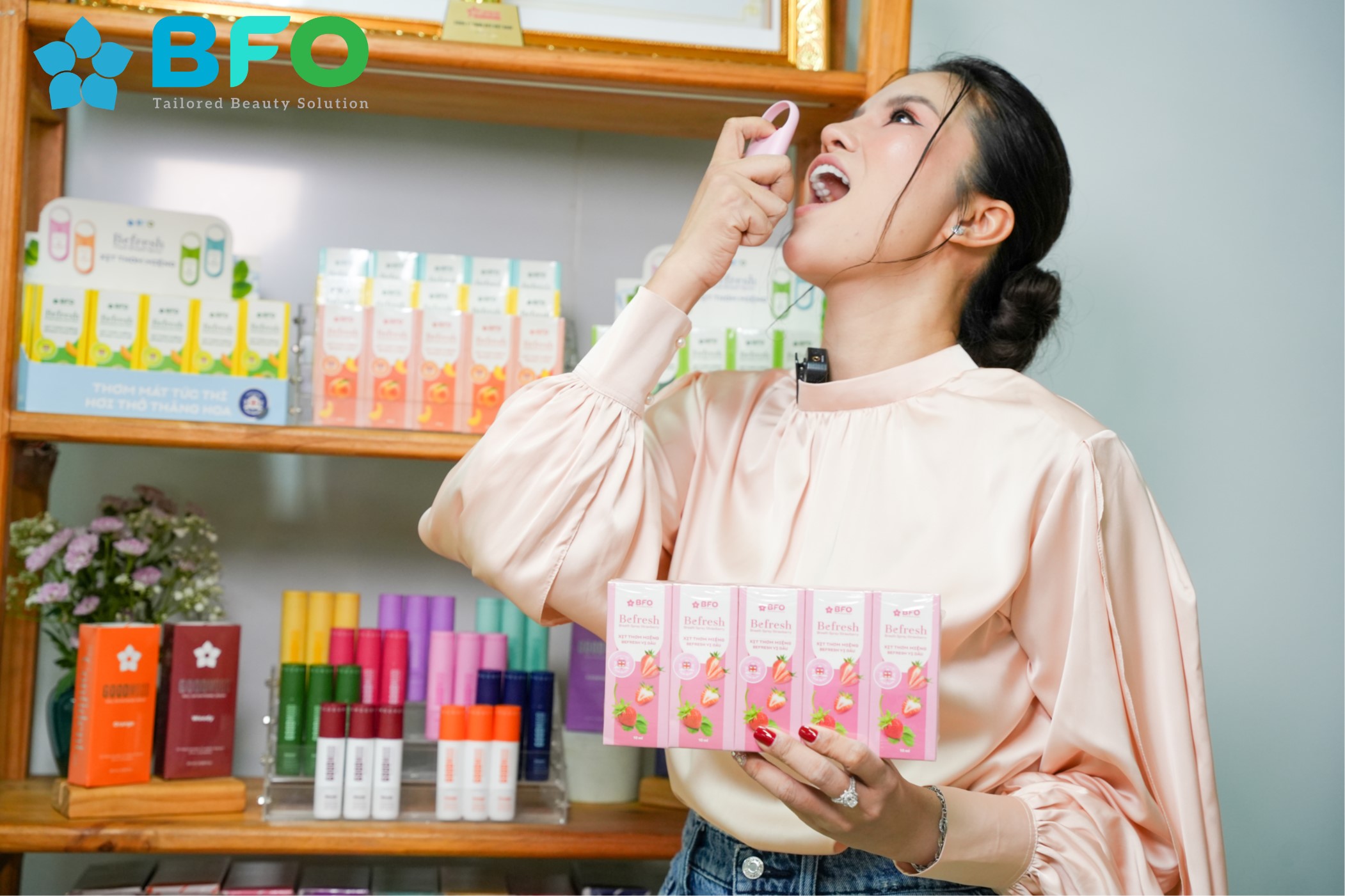 Mô tả Combo 2 Xịt Thơm Miệng Khử Mùi Hôi Miệng Hương Trái Cây Tự Nhiên BFO Befresh 10ml - 6