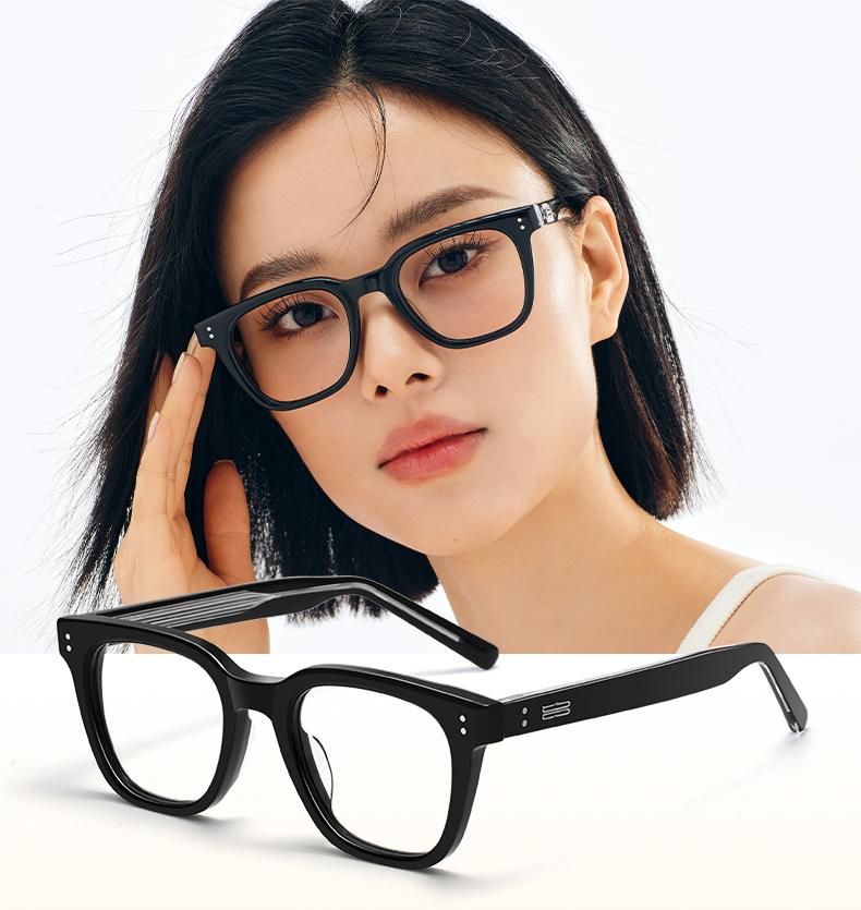Mô tả Gọng kính cận thời trang nam nữ ANDU EYEWEAR dáng vuông chống tia UV chất liệu nhựa cao cấp - 9136 - 3