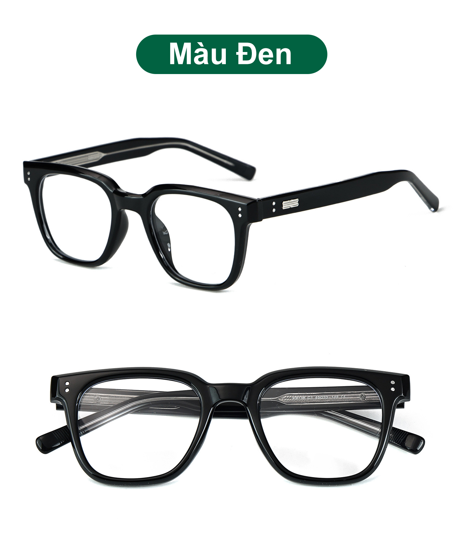 Mô tả Gọng kính cận thời trang nam nữ ANDU EYEWEAR dáng vuông chống tia UV chất liệu nhựa cao cấp - 9136 - 8
