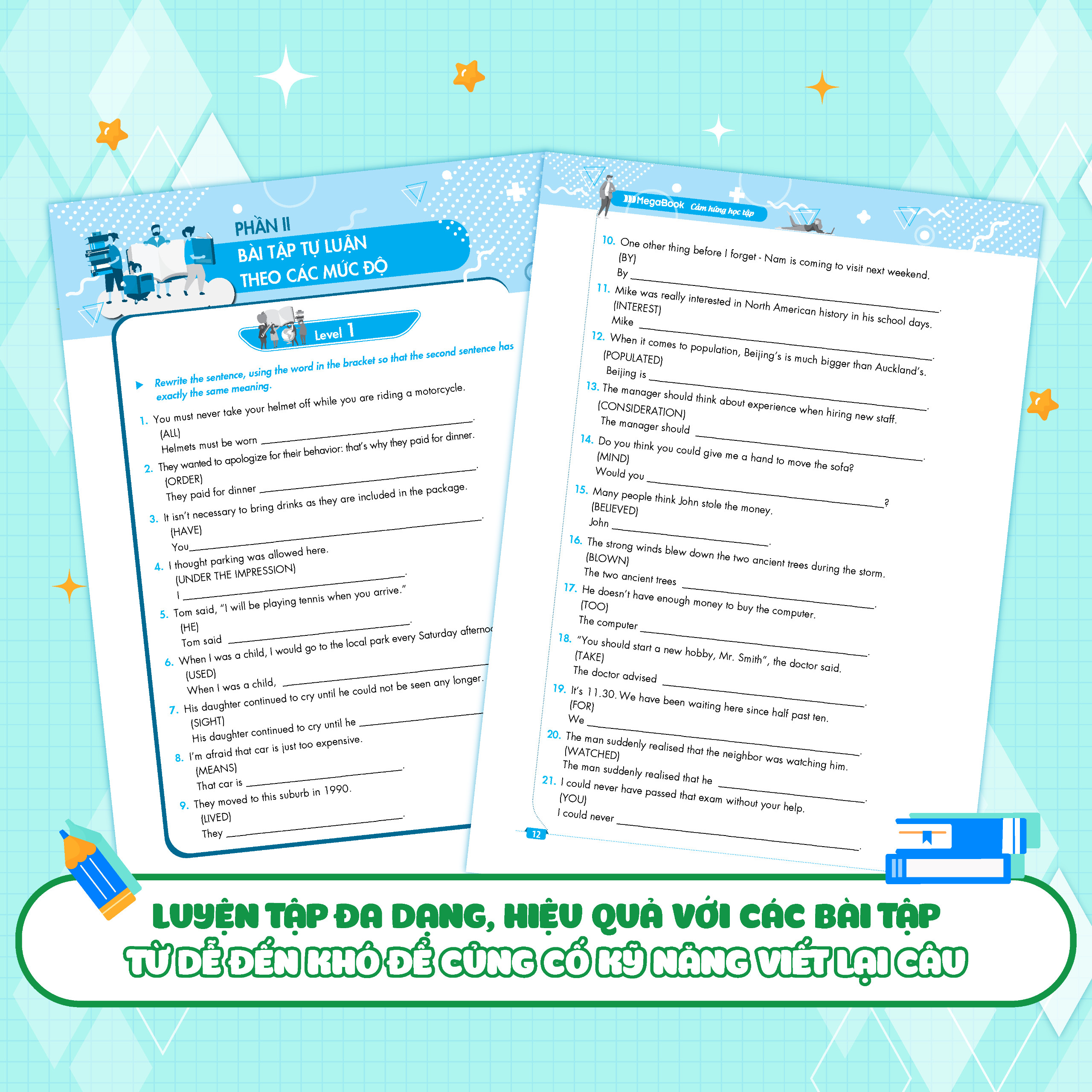 Mô tả Sách Tự Học Đột Phá Tiếng Anh - Kỹ Năng Viết Lại Câu Tiếng Anh - 3