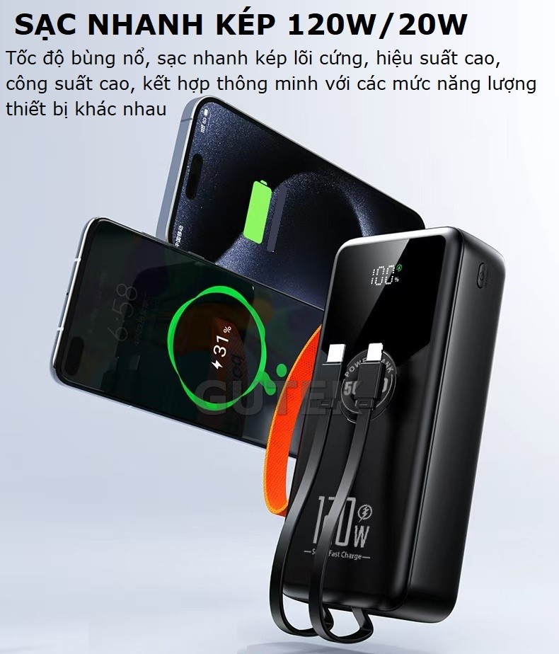 Sạc dự phòng Gutek GT230 an toàn