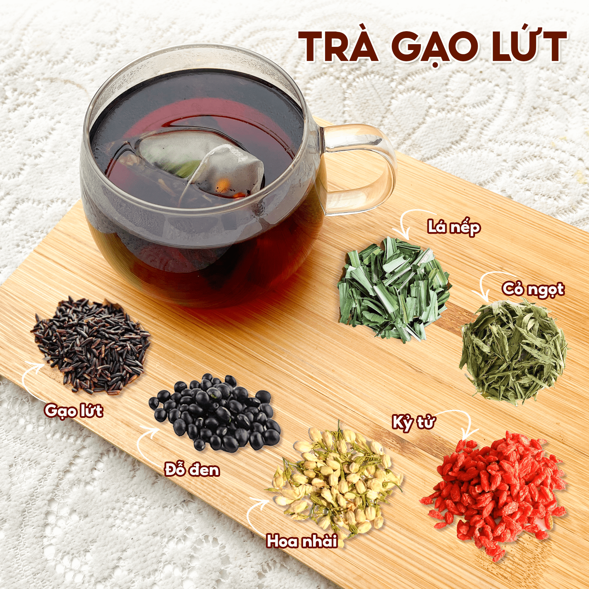 Mô tả Trà gạo lứt Mộc Hương Sơn giữ gìn vóc dáng, thanh lọc gan, thải độc cơ thể - 3
