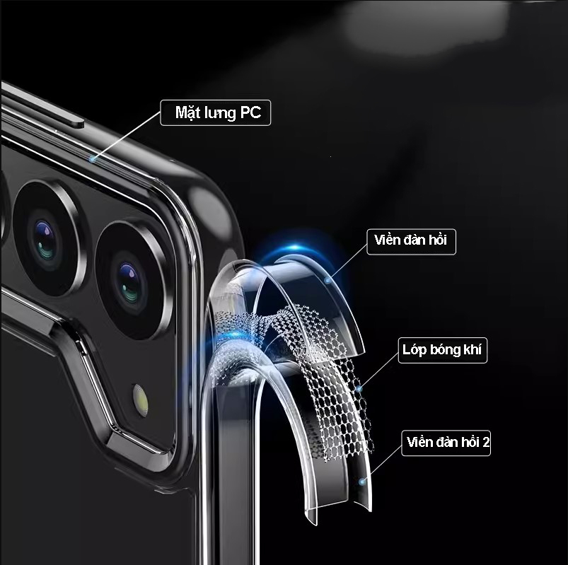 Ốp lưng Olie cho Samsung S26 S25 S24 S23 S22 S21 S20 Plus Ultra FE Edge trong chống sốc – ảnh mô tả chi tiết 3