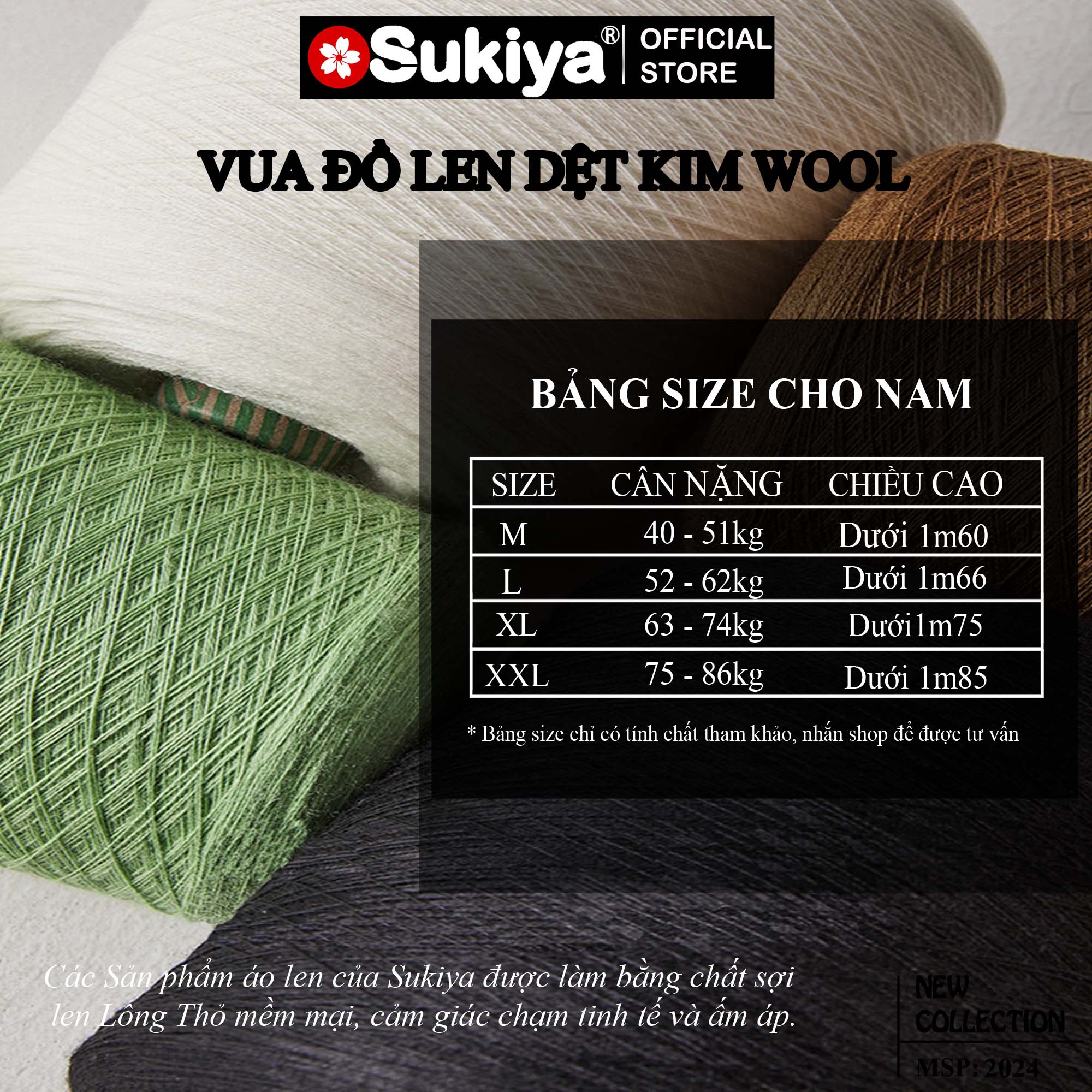 Mô tả Áo Len Nam GhiLe SUKIYA Cộc Tay Chất Len Lông Cừu Mềm Mịn Đủ Size Mẫu Mới Nhất 2024 AL43 - 1