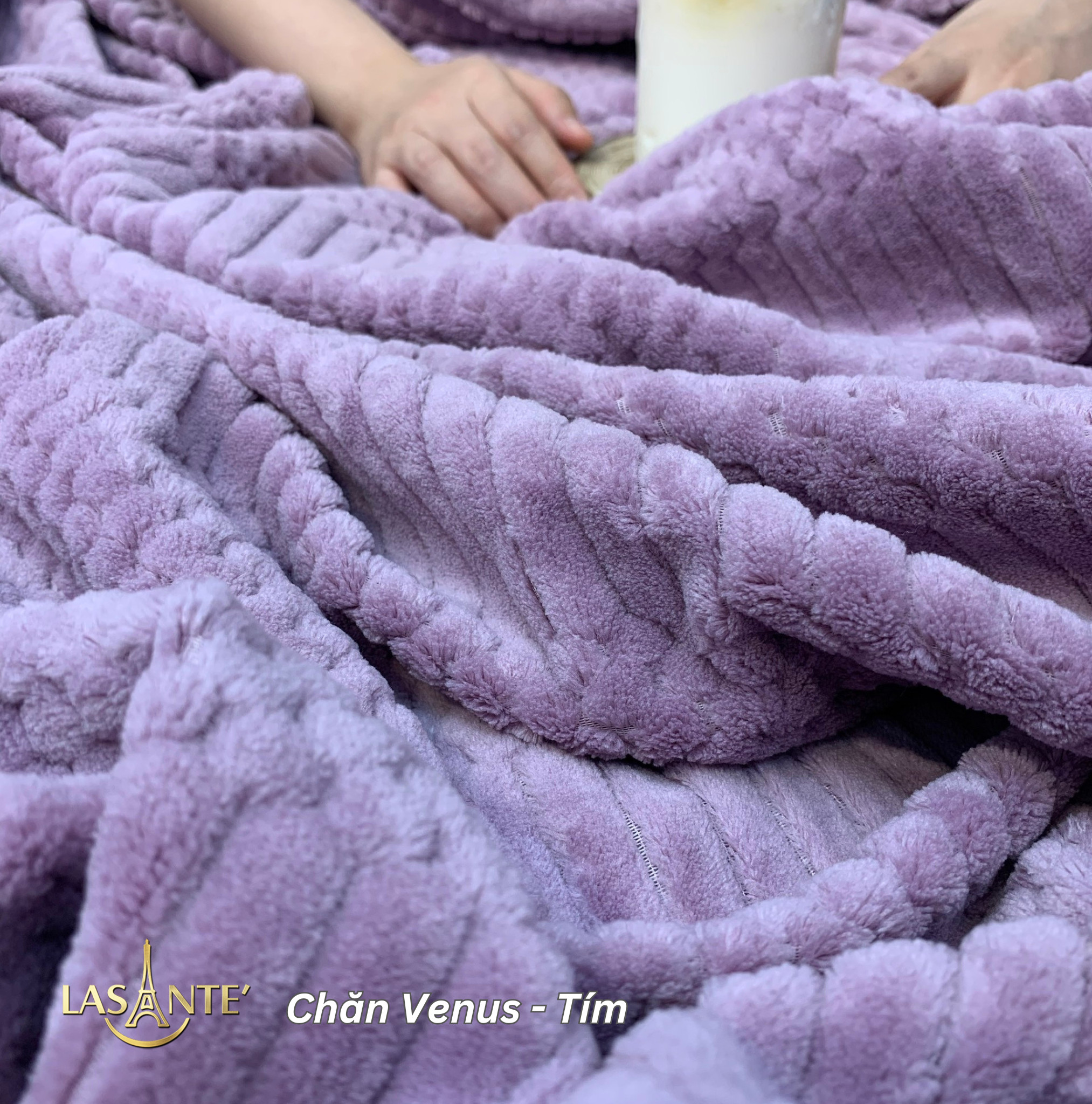 Mô tả Chăn Lông Cừu Mỏng Lasante VENUS 1 Lớp Kích Thước Lớn 2mx2m3 Siêu Nhẹ Chỉ 1 Kg Dùng Văn Phòng, Sofa - 6