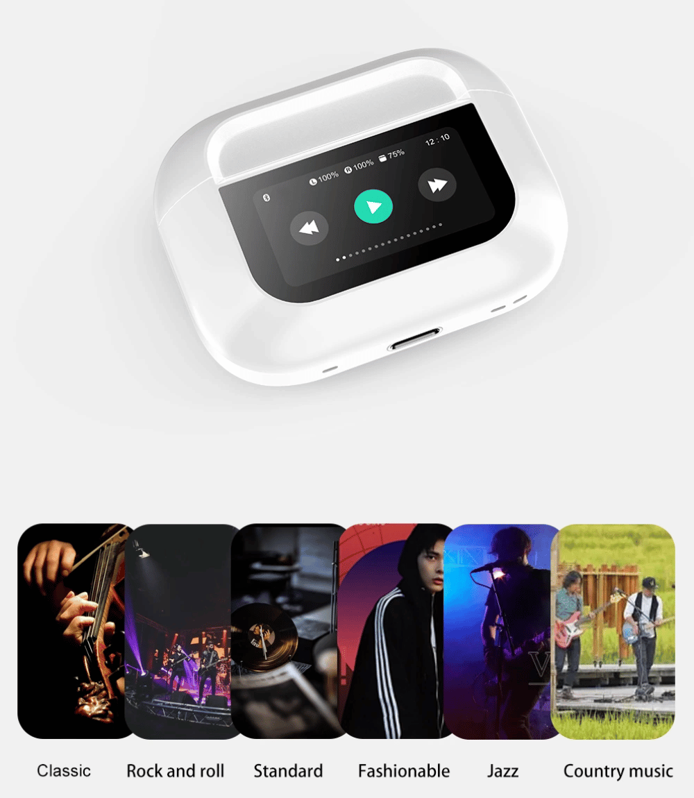 Mô tả Tai Nghe Bluetooth WIWU T22 Pro Màn Hình Cảm Ứng/ Chống Ồn Chủ Động ANC/ 13 Chức Năng - 5