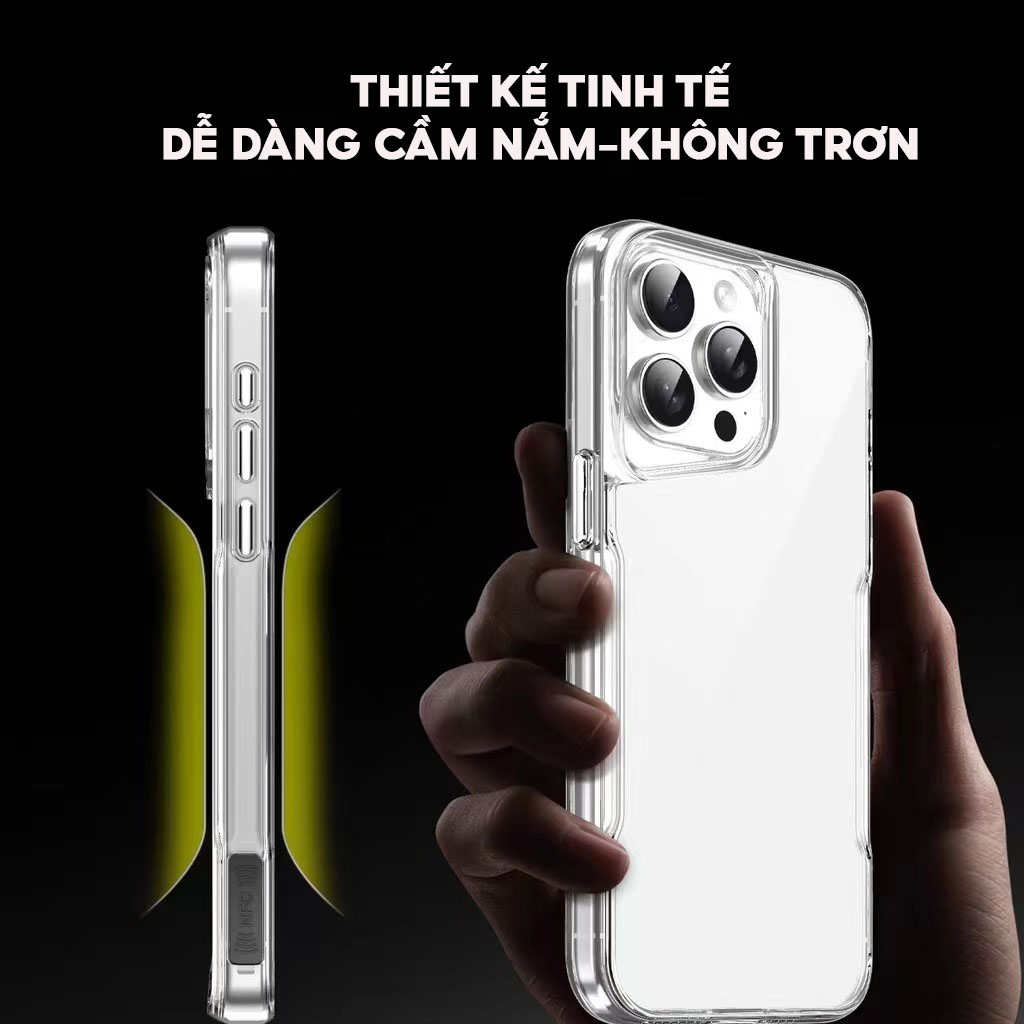 Mô tả Ốp Lưng Trong Suốt Không Ố Hỗ Trợ Sạc Không Dây LIKGUS CANDY MAG IP 12-13-14-15-16-Promax-Pro-Plus - 2