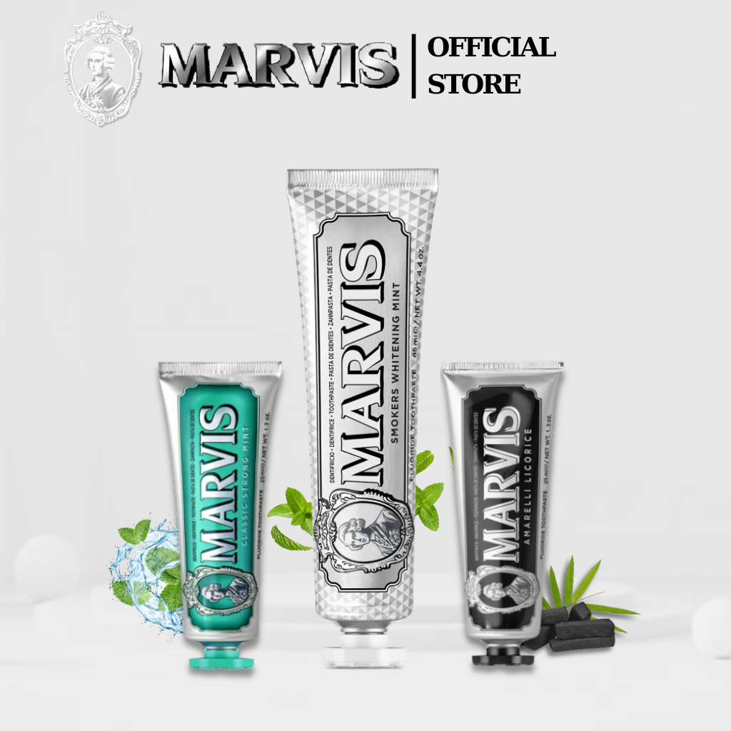 Mô tả Kem Đánh Răng Marvis Trắng Răng, Thơm Miệng 25ml và 85ml - Marvis - 1