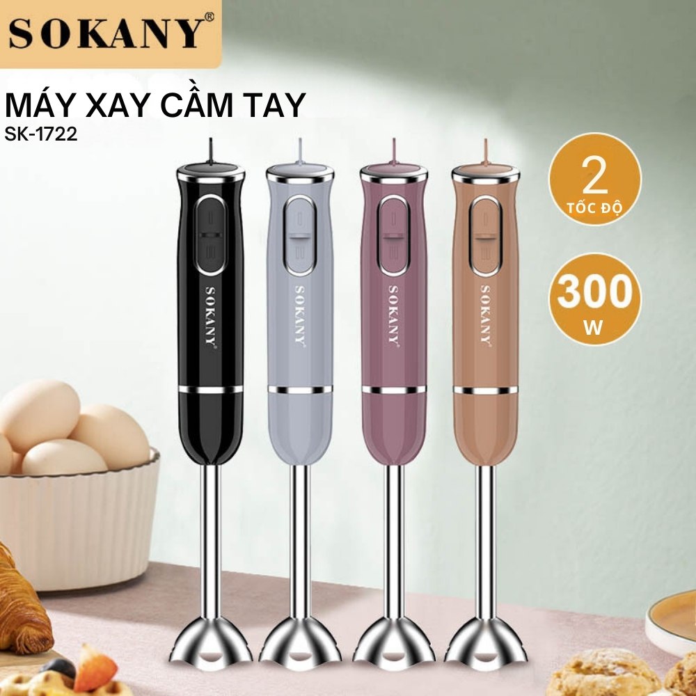 Mô tả Máy xay cầm tay đa năng công suất 300W xay nhanh nhuyễn SOKANY SK-1722 - 1