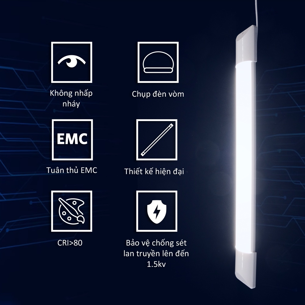 Đèn LED Bán nguyệt Opple E3 - Công suất 20W/40W ( Ánh áng vàng, trung ...