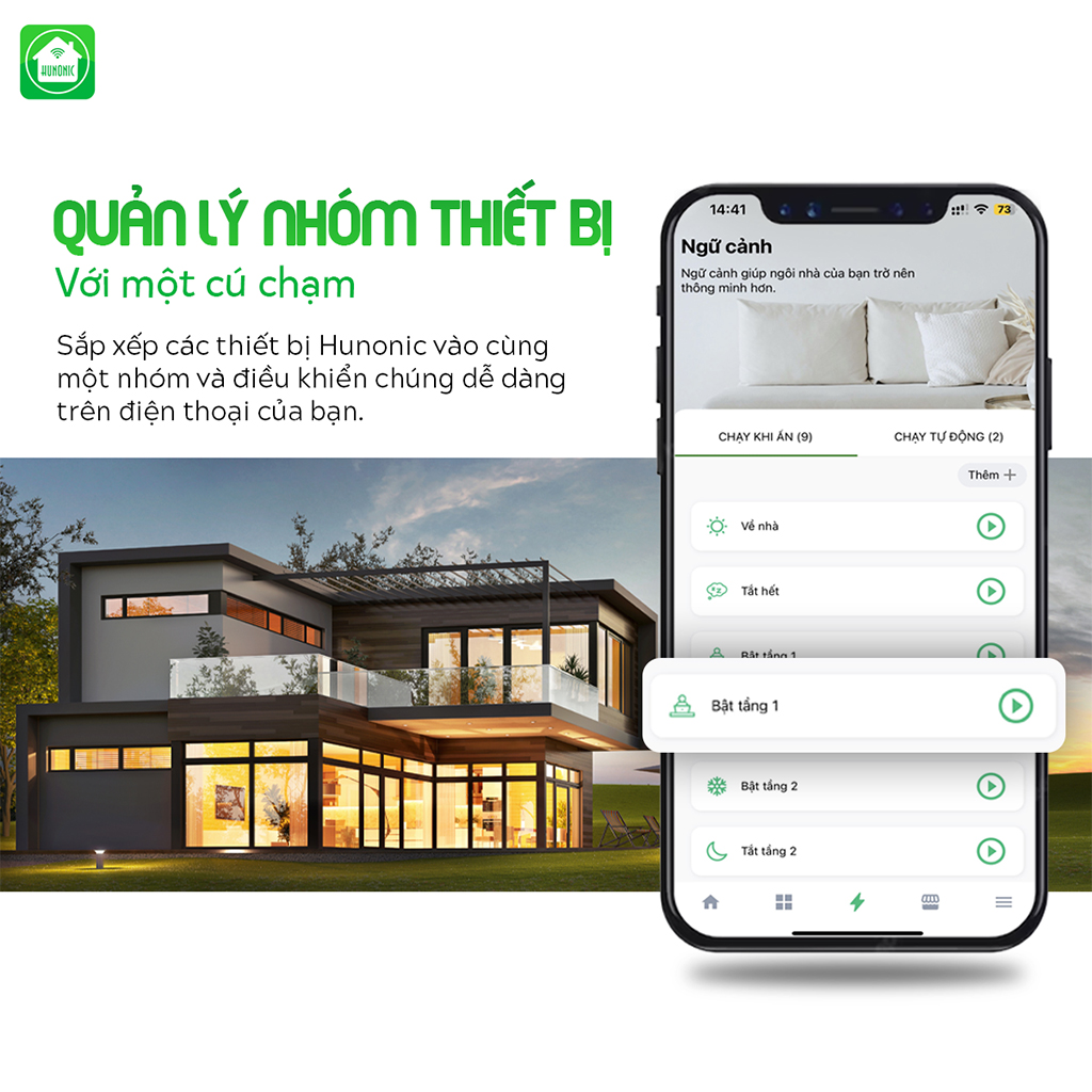 Kết nối điện thoại Công Tắc Wifi