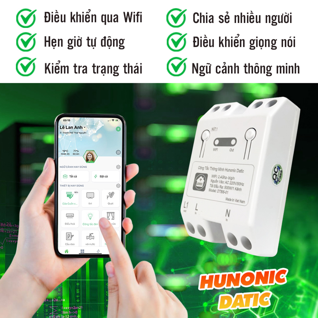 Ứng dụng điều khiển Công Tắc Wifi