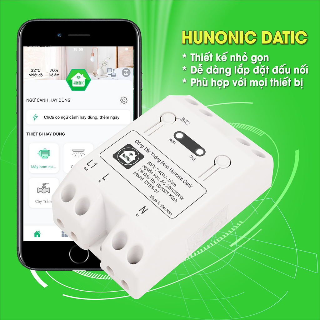 Thiết bị điện thông minh Hunonic