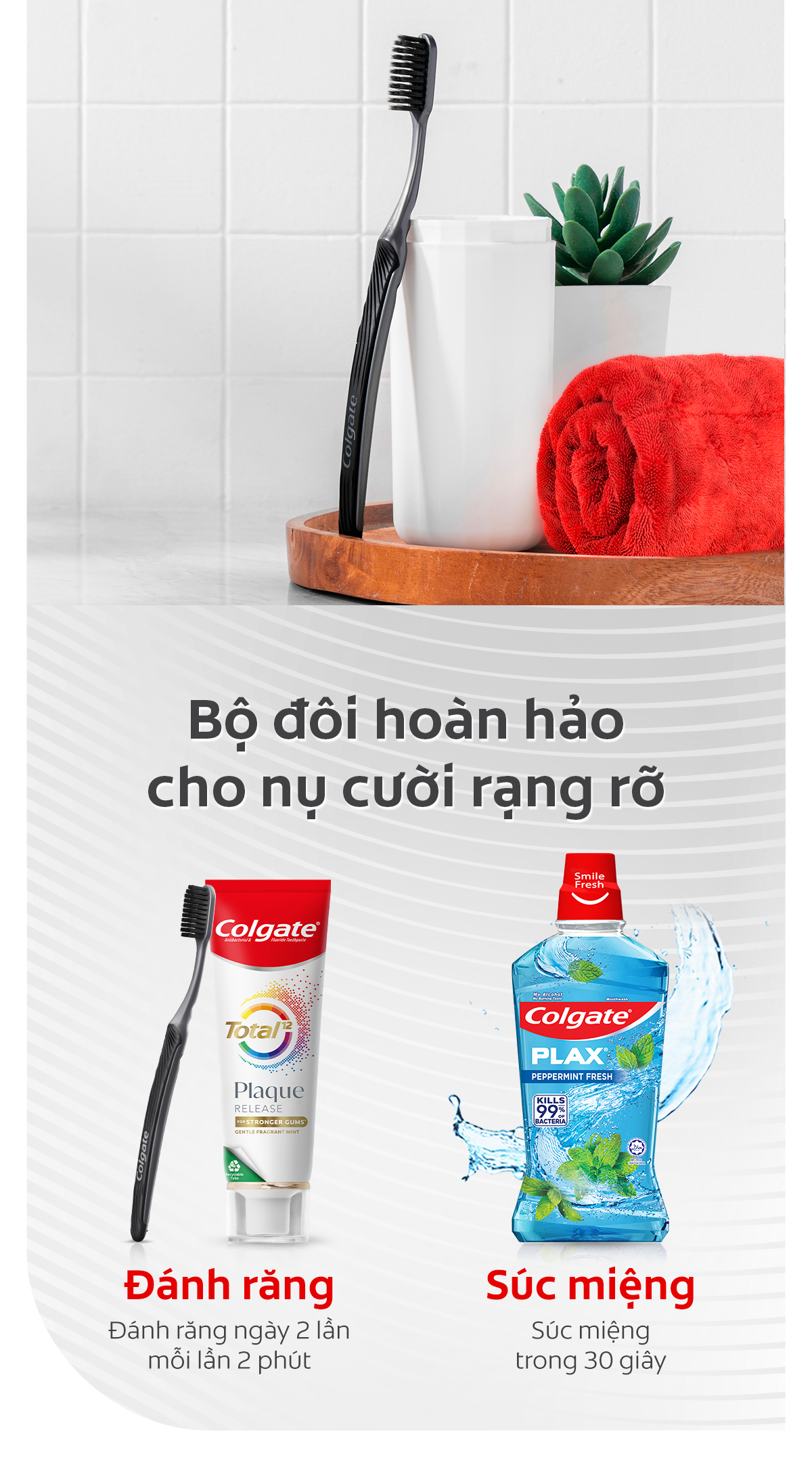 Mô tả Bộ 10 Bàn chải Colgate SlimSoft Charcoal than hoạt tính kháng khuẩn siêu mềm mảnh - 4