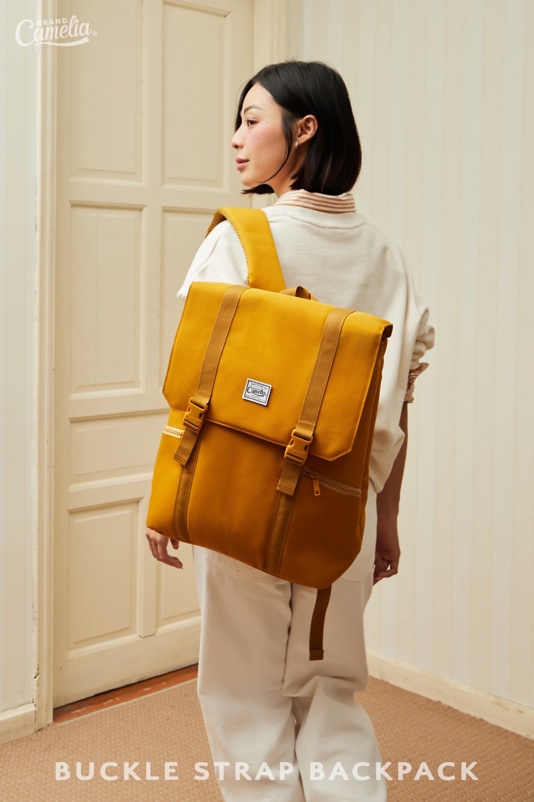 Mô tả Balo CAMELIA BRAND® Buckle Strap Backpack - 1