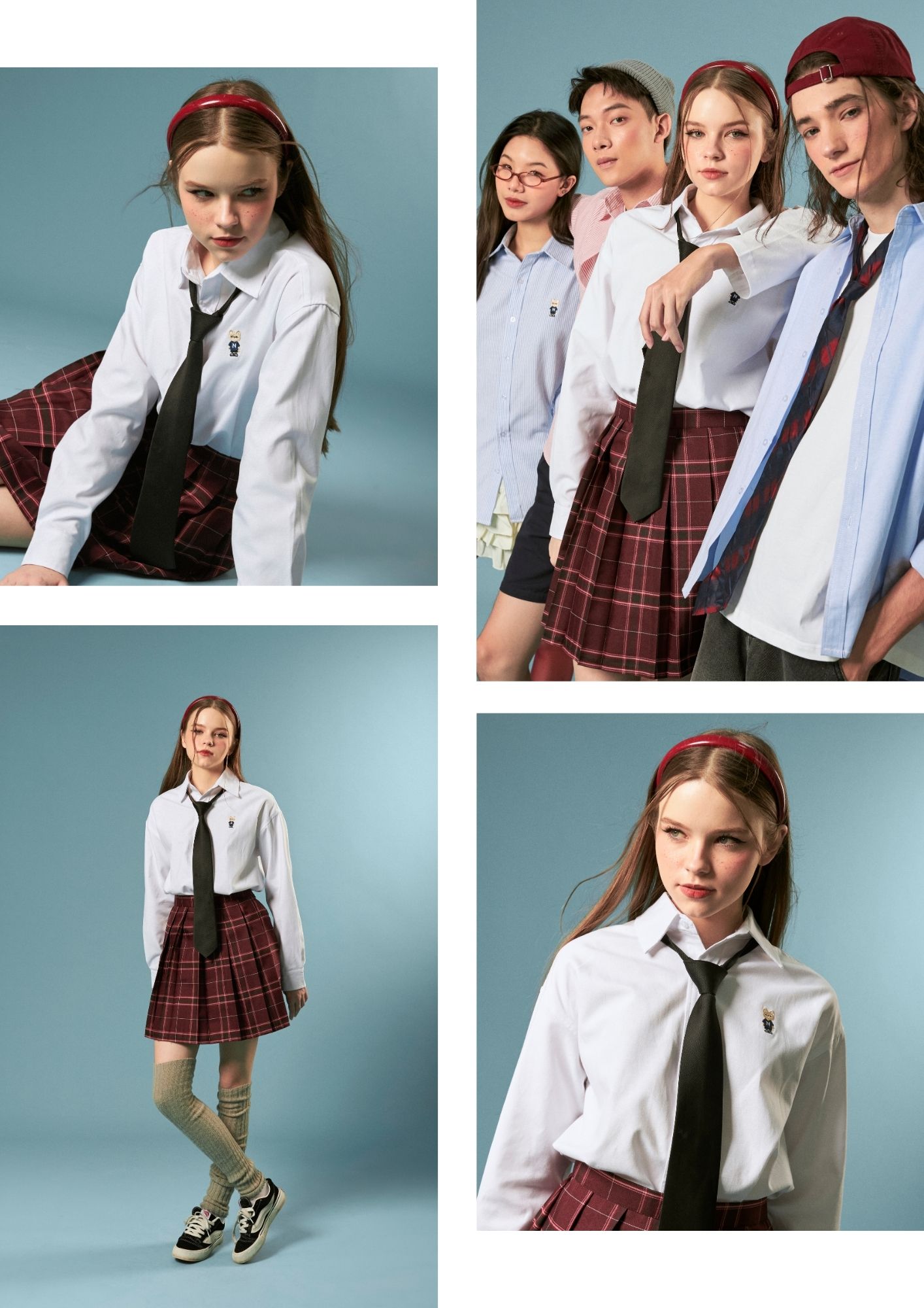 Mô tả Áo Sơ Mi Dài Tay Form rộng NOAM Nafox Oxford - Màu Tím/ Be/ Hồng/ Tím kẻ sọc - 4