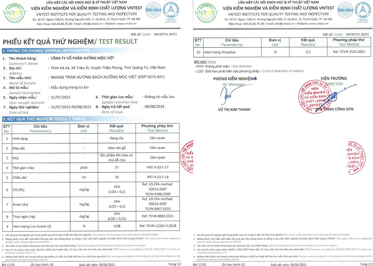 Mô tả Nhang vân mây trầm hương cao cấp hộp 46-48 vân chất lượng OCOP, ISO 9001 - Xưởng Mộc Việt - 5
