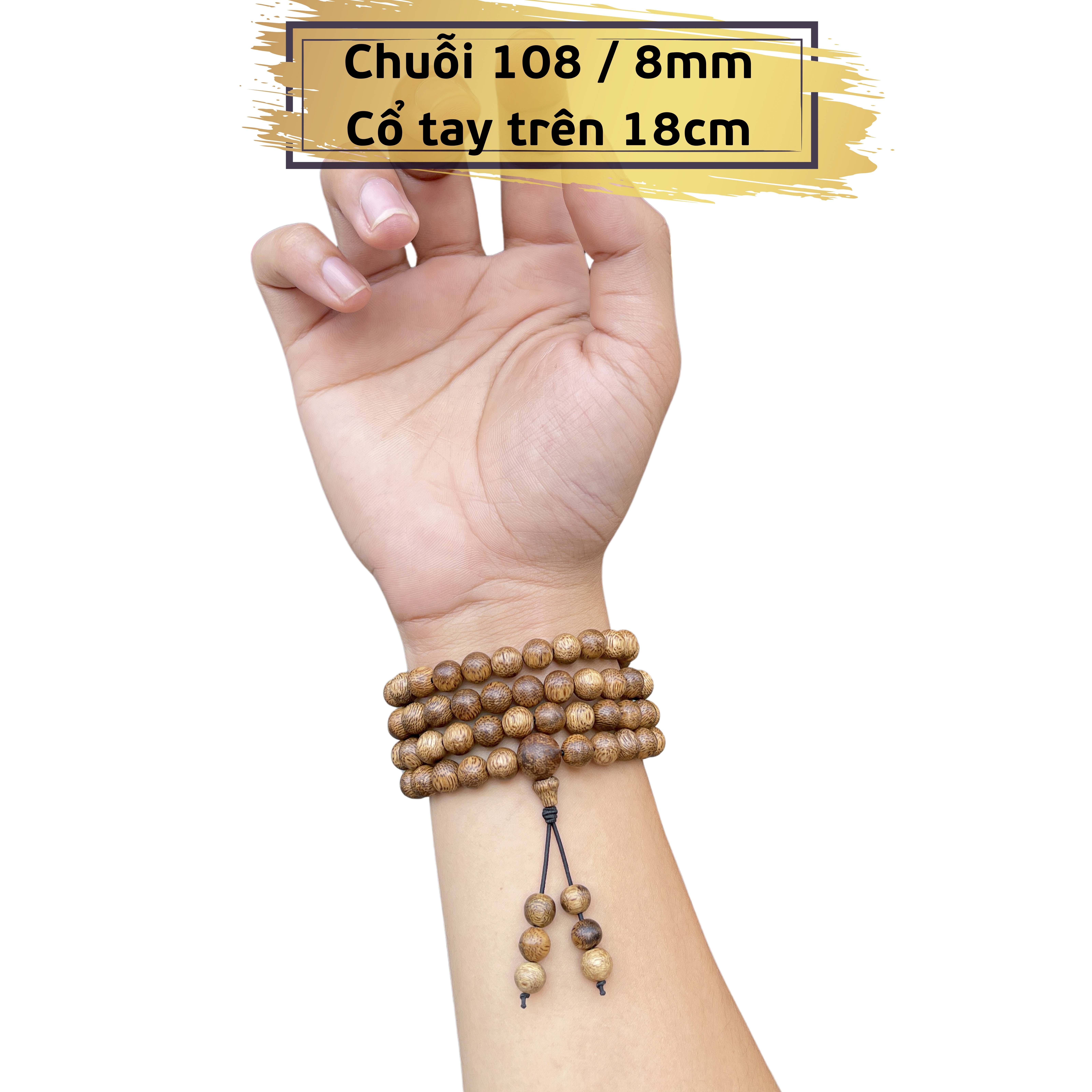 Mô tả Vòng tay chuỗi trầm hương 108 hạt Trầm Tóc Vườn mang may mắn bình an tài lộc - Xưởng Mộc Việt - 5