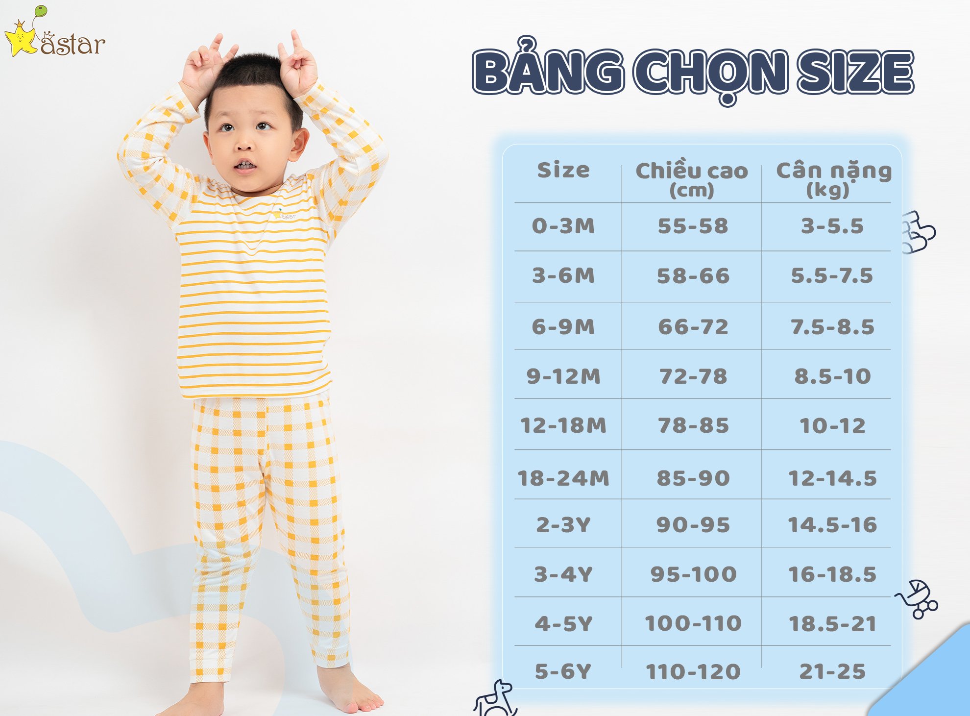 Mô tả Bộ cộc tay cài vai ASTAR vải cotton rayon phối hoạ tiết mới cho bé 9 tháng đến 6 tuổi - 4
