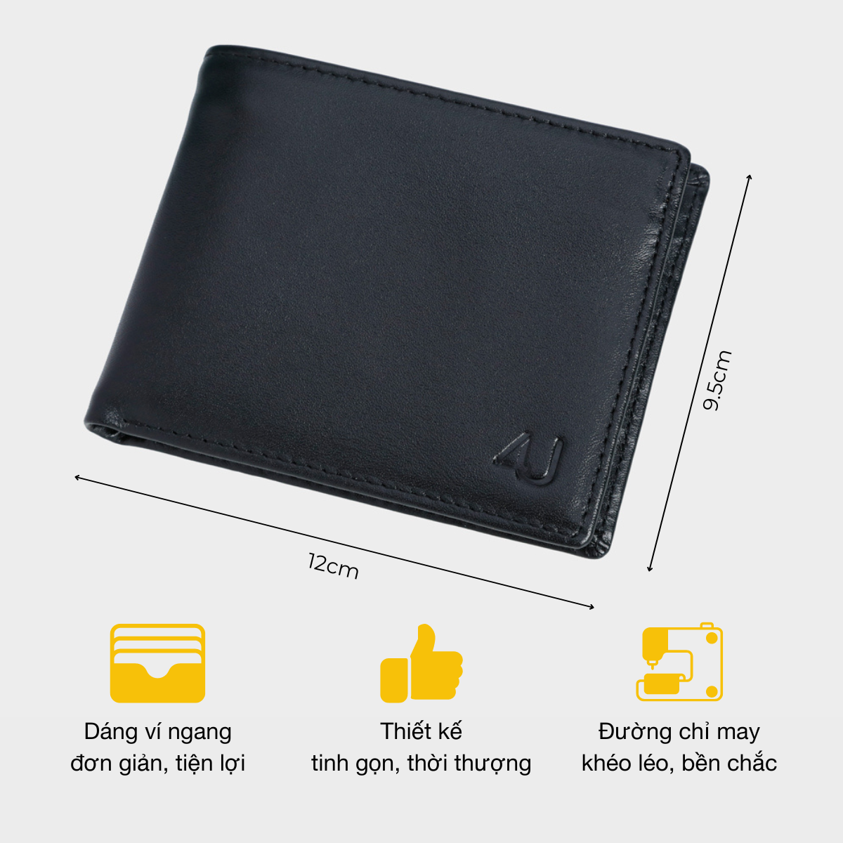 Ví nam da bò thật 100% FA240