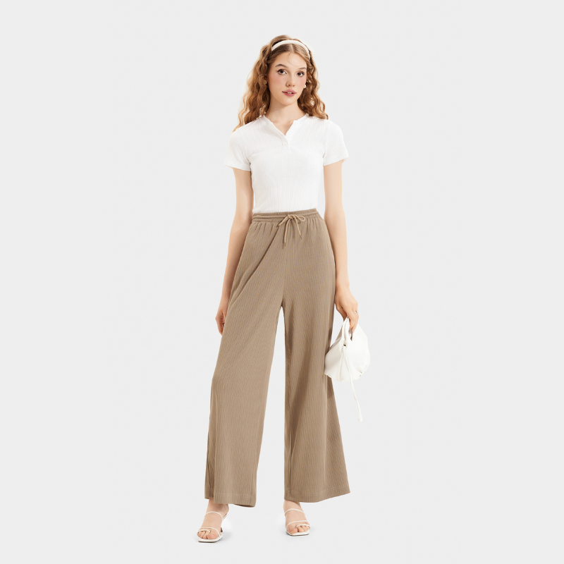 Mô tả Quần Thun Dài Nữ MARC FASHION Ống Suông - CBNH063724 - 4