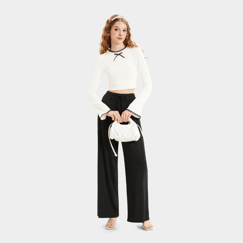 Mô tả Quần Thun Dài Nữ MARC FASHION Ống Suông - CBNH063724 - 3