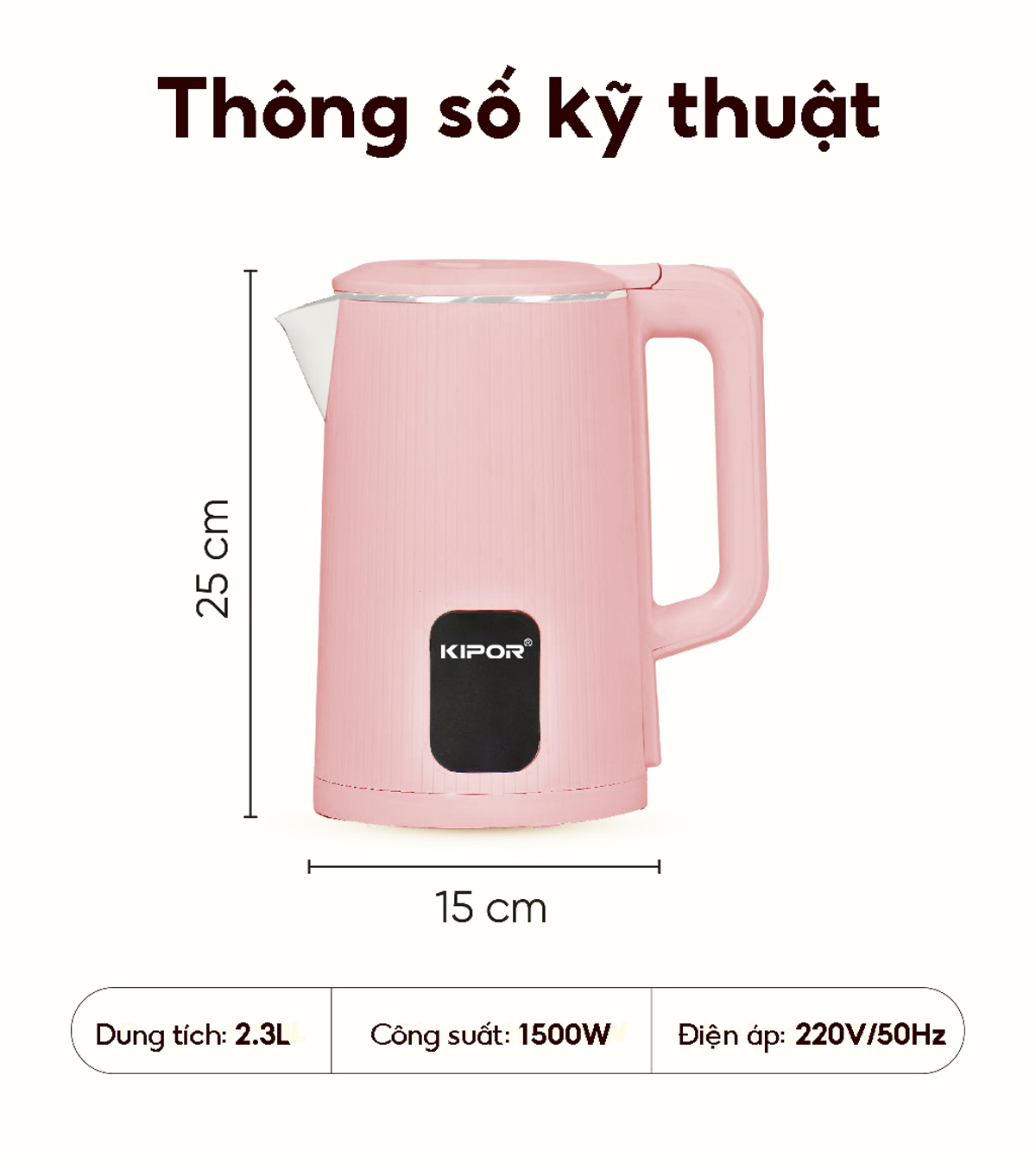 Ấm siêu tốc KIPOR giá tốt