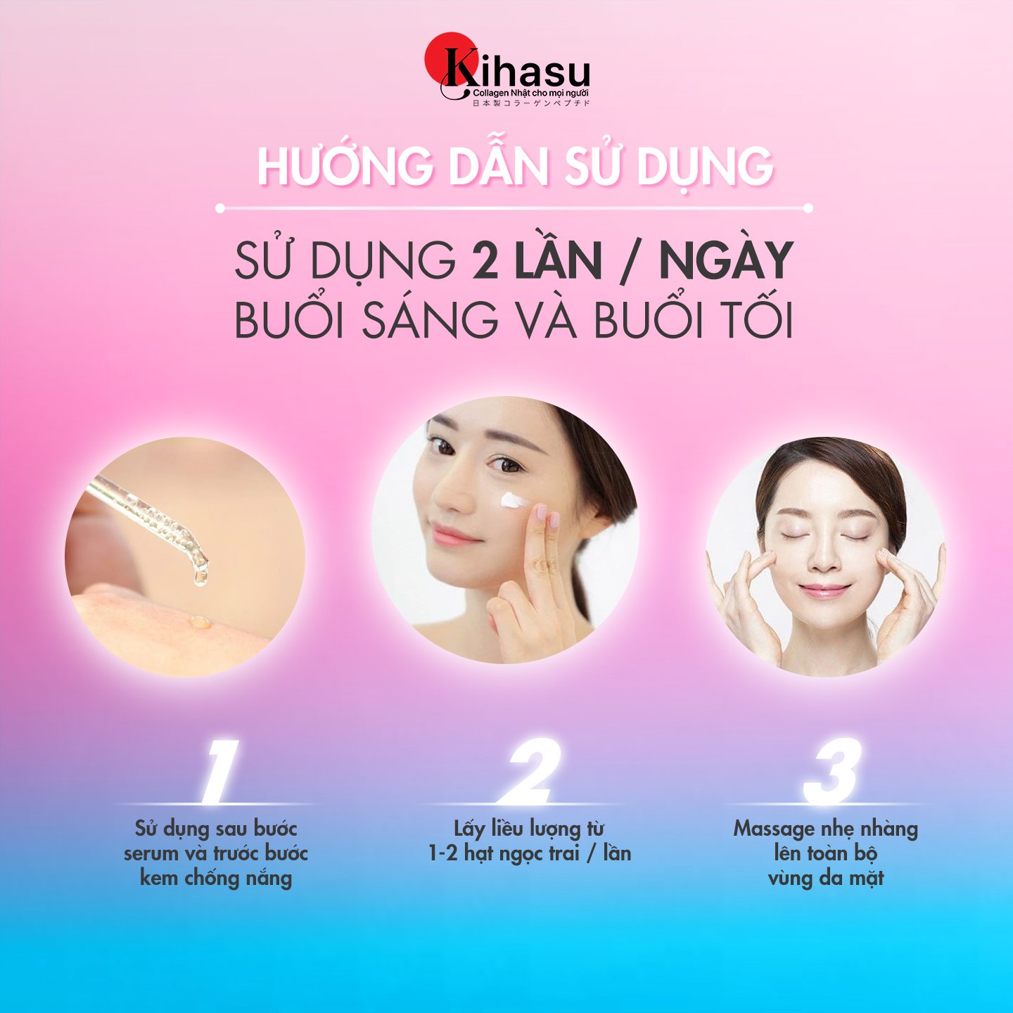 Mô tả Bộ 2 Kem Dưỡng Collagen Kihasu 6in1 Dưỡng Da Trắng Sáng Đều Màu, Cung Cấp Độ Ẩm, Giúp Da Săn Chắc, Đàn Hồi, Trẻ Trung - 6