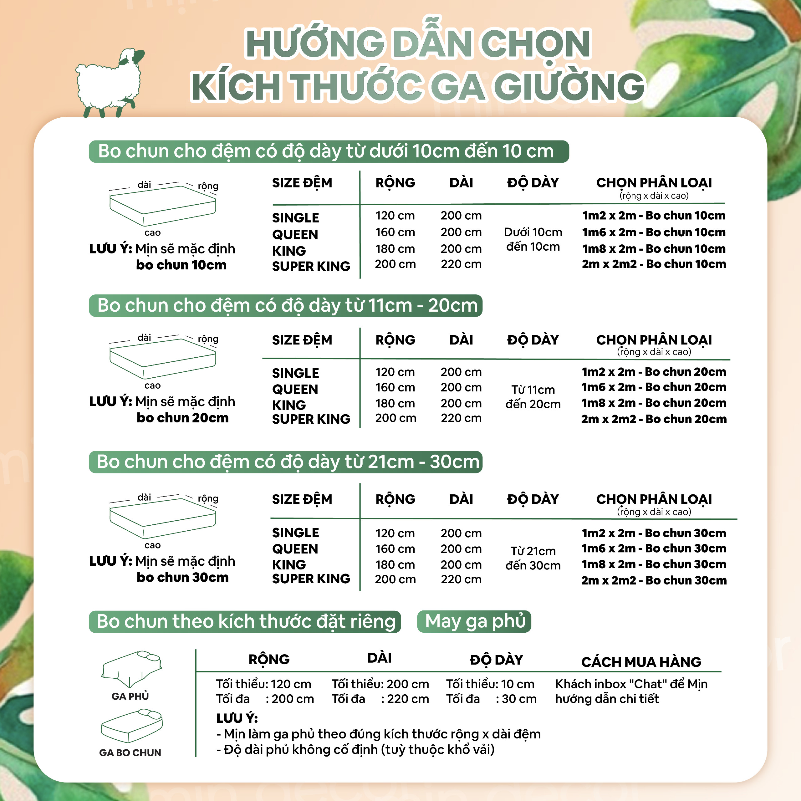 Mô tả Bộ Ga Gối Cotton Đũi Đậu Nành Mịn Decor Bo Chun 15cm, Ga Giường Chần Bông Hoạ Tiết Dễ Thương - 1