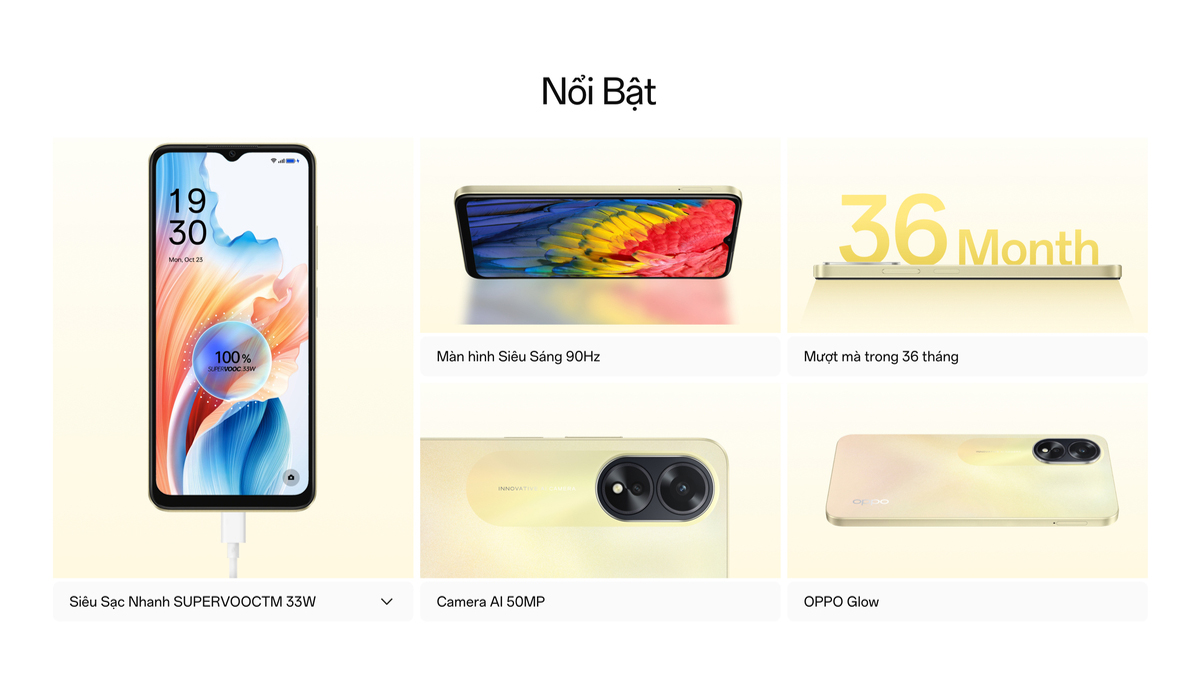 Mô tả Điện Thoại OPPO A38 (6GB/128GB) | Màn hình lớn | Sạc 33W - Hàng chính hãng - 1