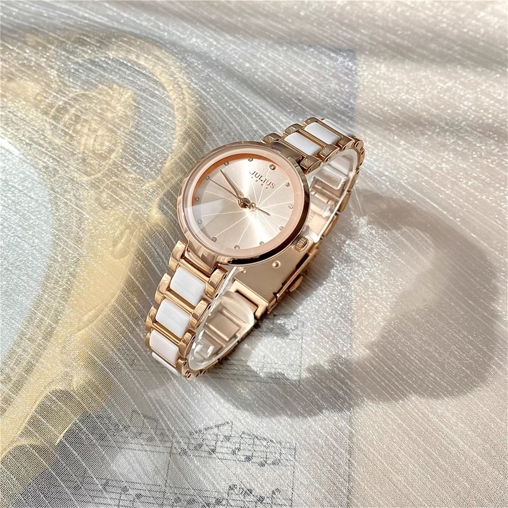 Đồng hồ Julius nữ JA-1209 dây đá - Ảnh 4