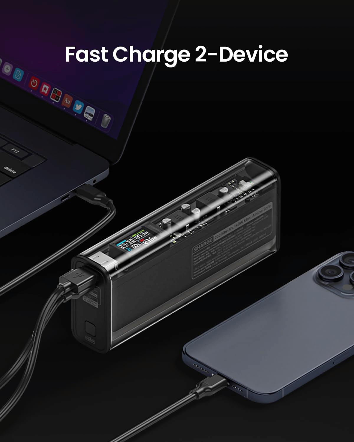 Mô tả Pin Sạc Dự Phòng Sharge Shargeek 140 Nhỏ Gọn Sạc Nhanh Tổng 140W Dung Lượng 20.000mAh - 3
