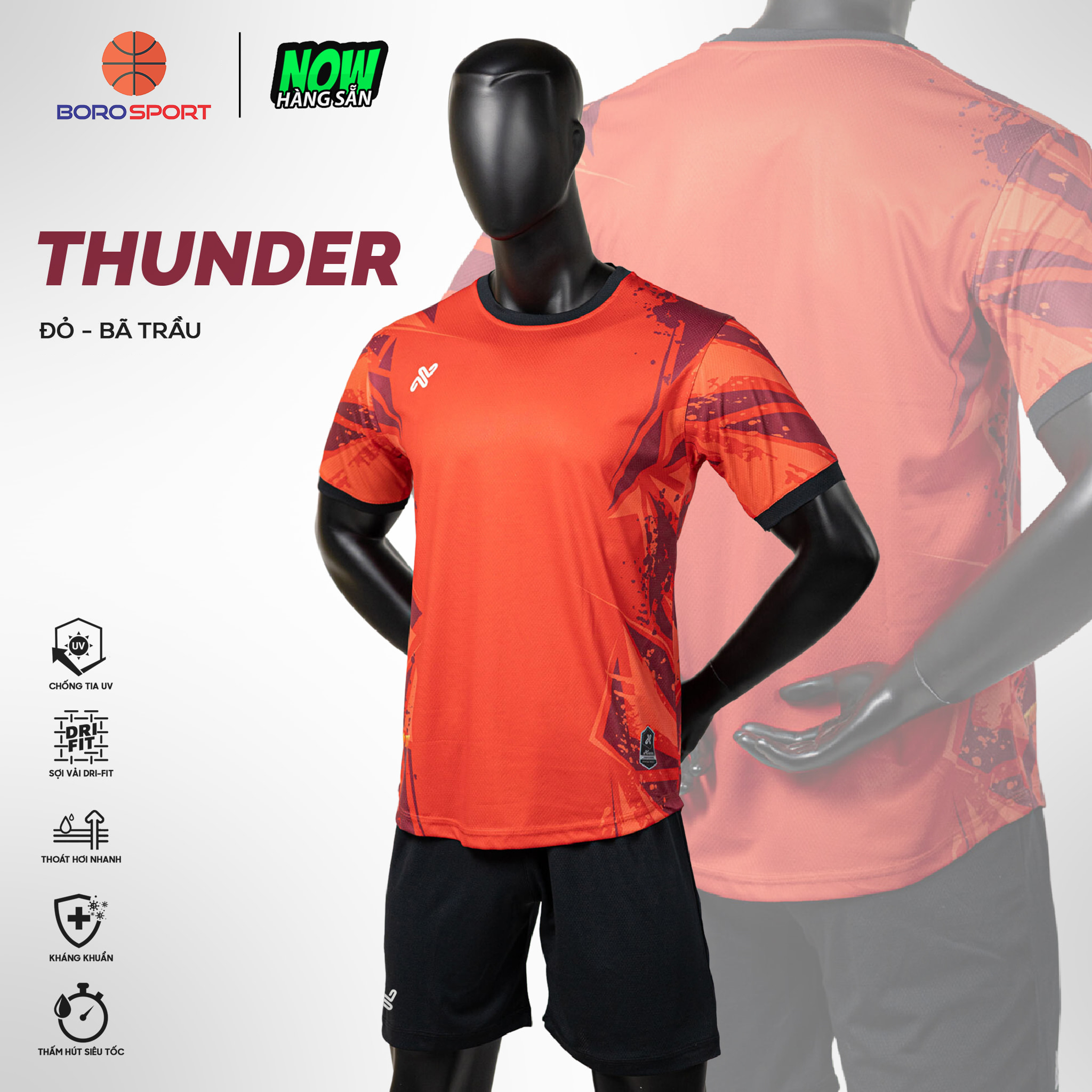 Mô tả Set Đồ Bóng Đá Chất Liệu Vải Co Giãn Tốt Thoáng Mát  Cleacco DBD2 Boro Sport - 4
